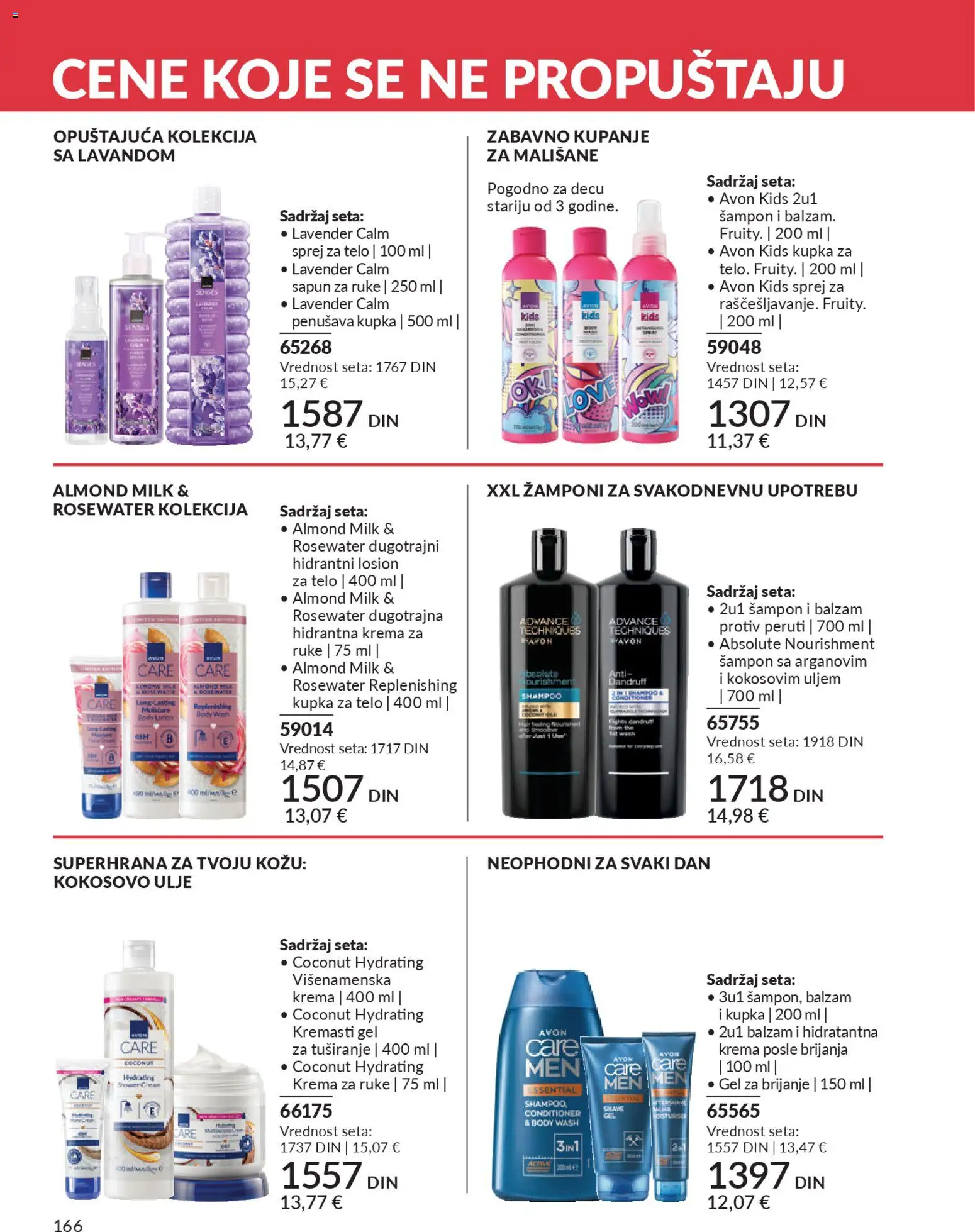 AVON katalog - važi od 28.02.2026 | Strana: 170 | Proizvode: Gel za brijanje, Šampon, Ulje, Krema za ruke