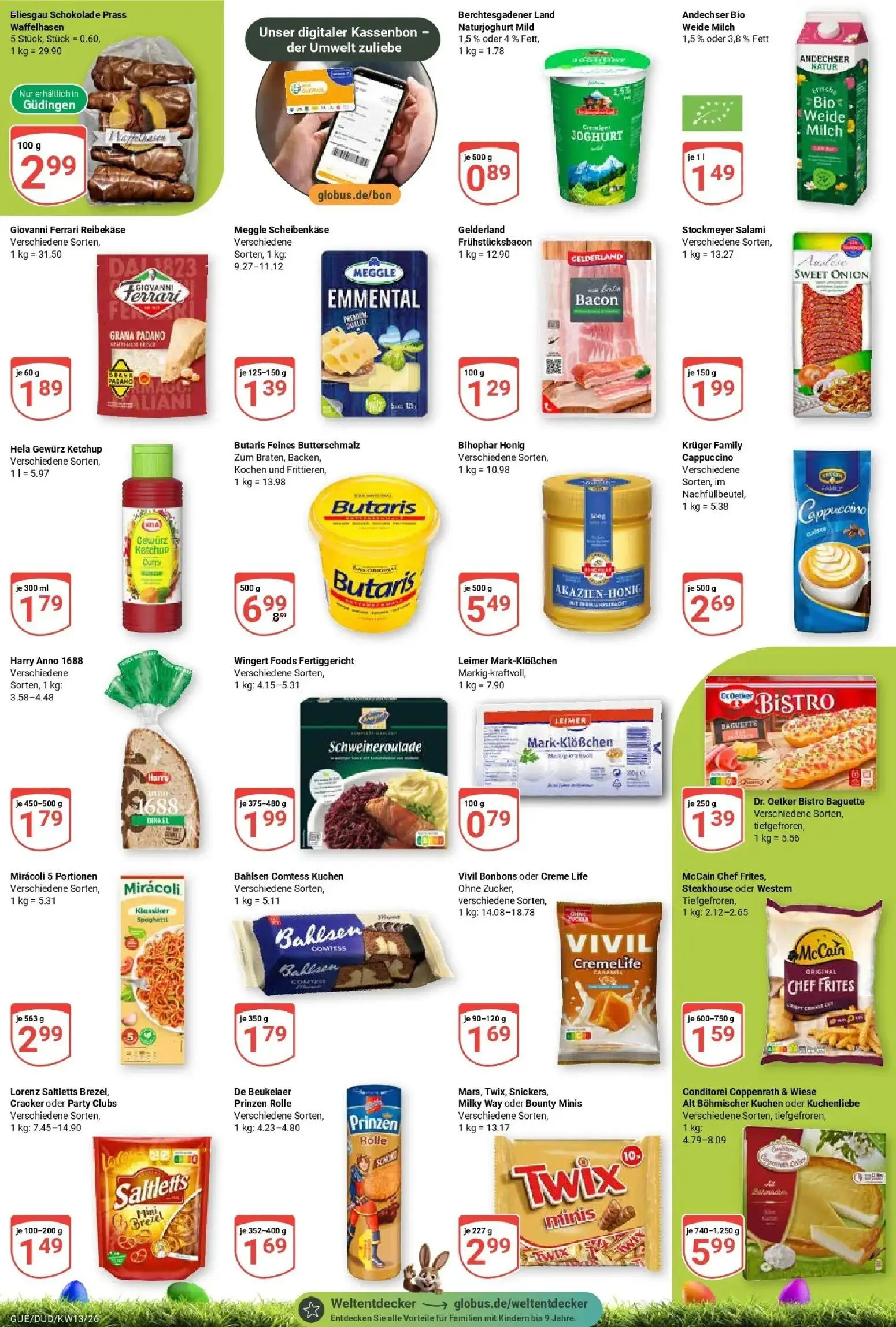 Globus prospekt Saarbrücken-Dudweiler	 – gültig ab 23.03.2026 | Seite: 4 | Produkte: Schokolade, Creme, Twix, Salami