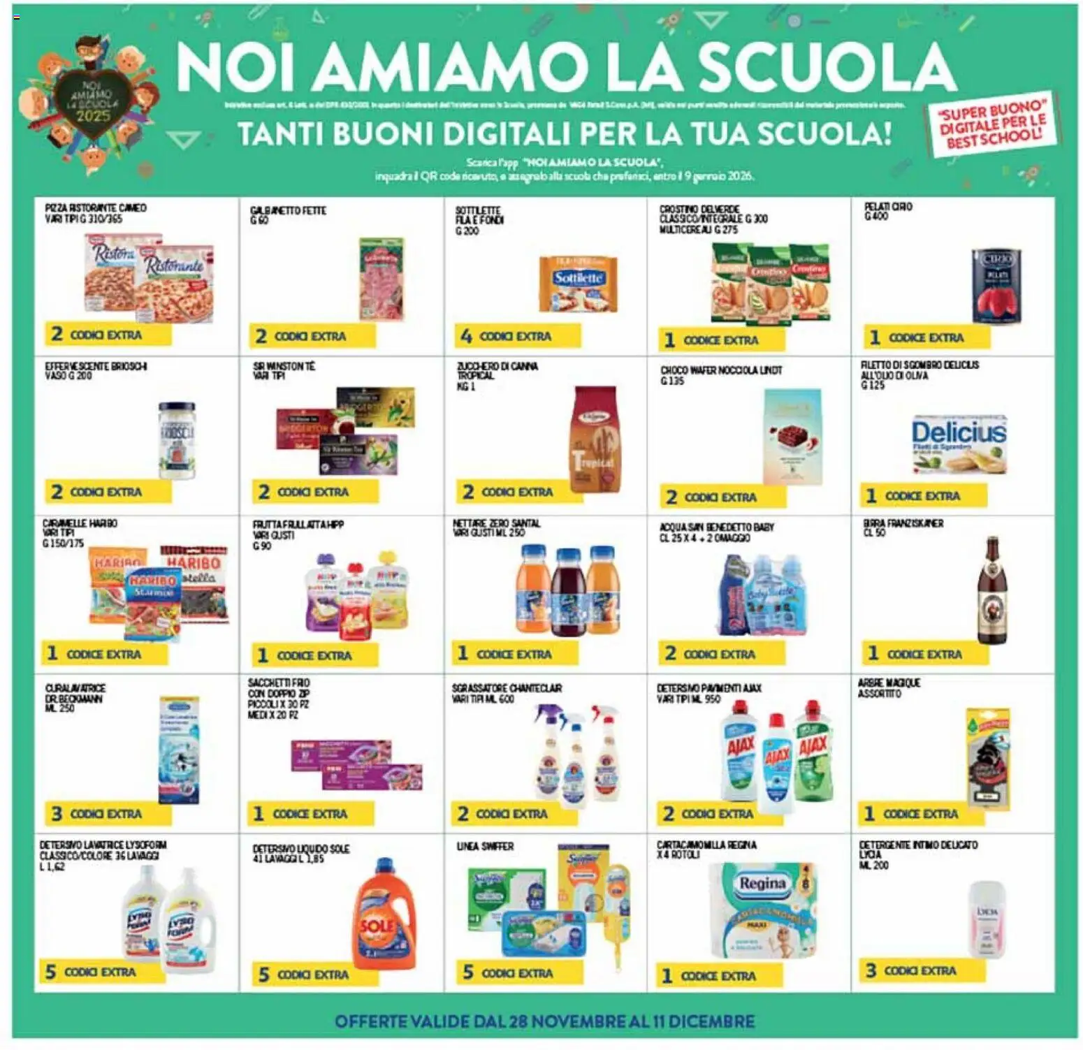 Volantino Coal del 28.11.2025 | Pagina: 27 | Prodotti: Birra, Caramelle, Sgrassatore, Acqua