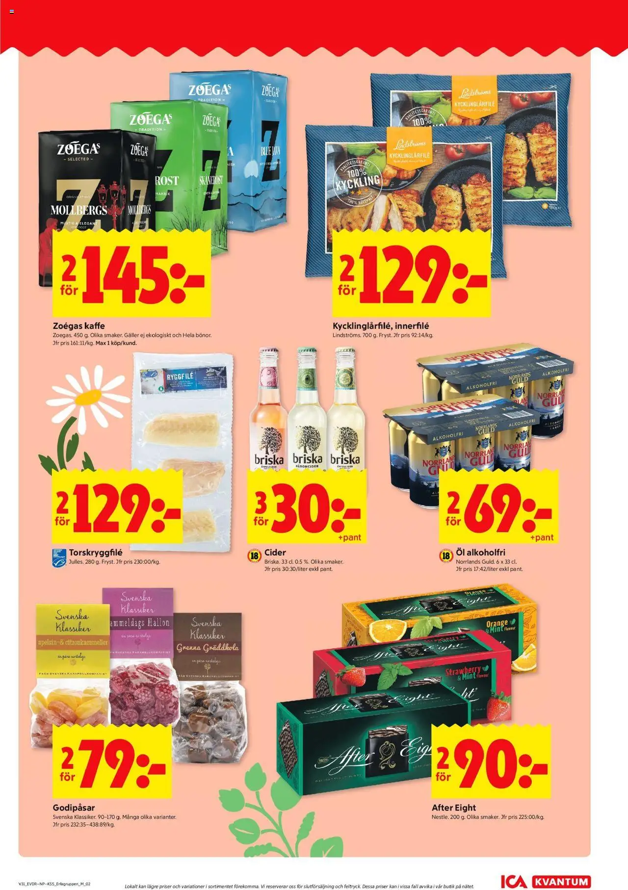 ICA Kvantum reklamblad aktuell från 28.07.2025 | Sida: 7 | Produkter: Bulle, Galler, Öl, Hallon