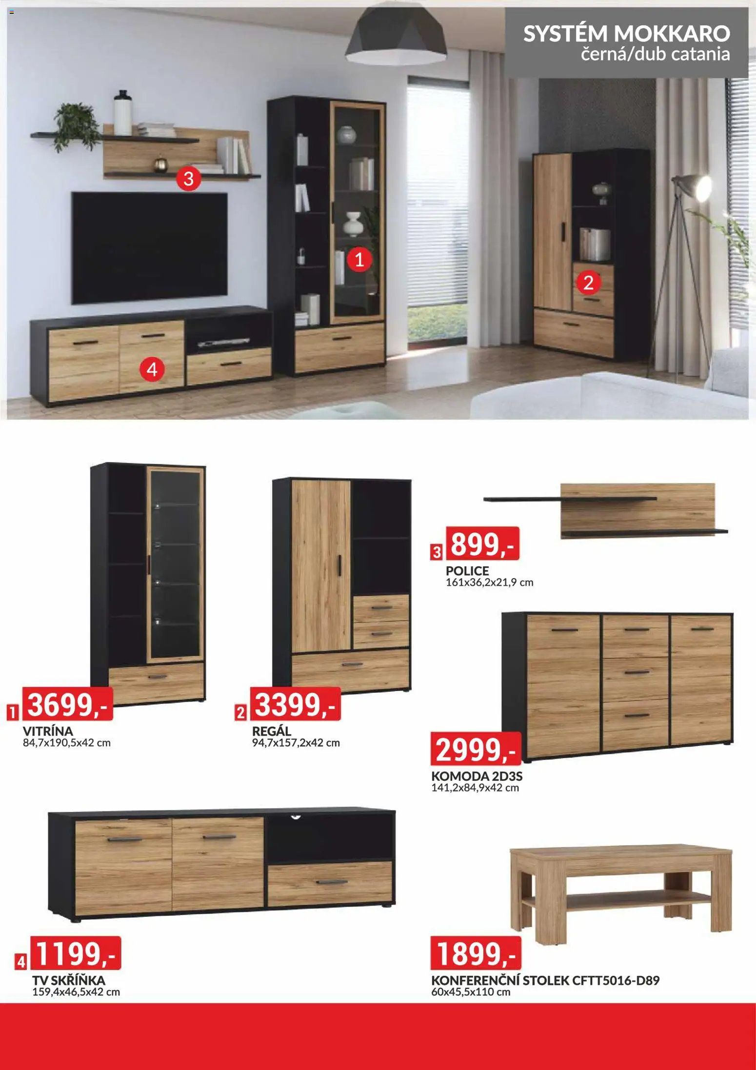 BAUMAX leták - Zařiďte si bydlení podle sebe od 01.03.2026 | Strana: 16 | Produkty: Vitrína, Komoda, Stolek, Regál