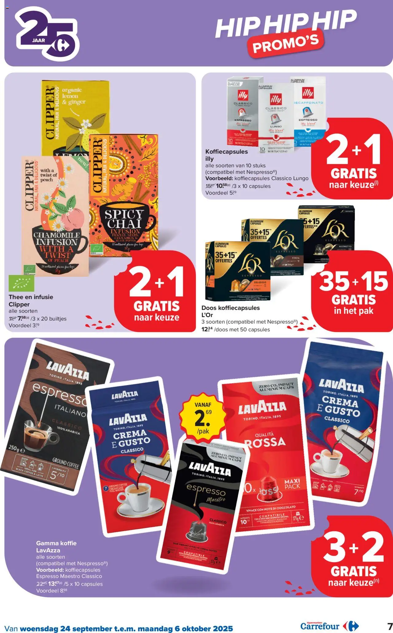 {H1} | Pagina: 7 | Producten: Thee, Lavazza, Koffiecapsules, Koffie
