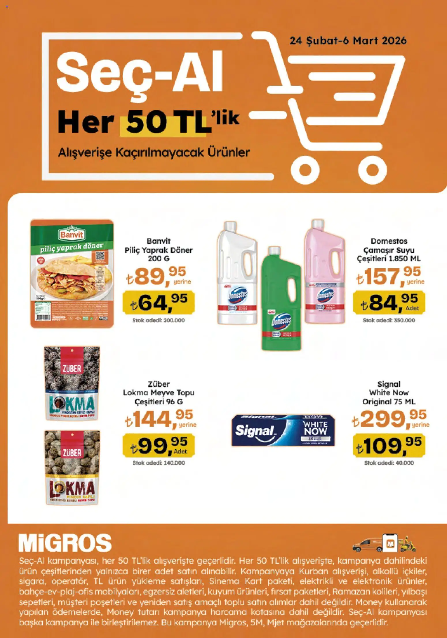Migros Katalog - 5M Migroskop Dijital - 26.02.2026 tarihinden itibaren geçerlidir | Sayfa: 115 | Ürünler: Döner, Meyve, Piliç
