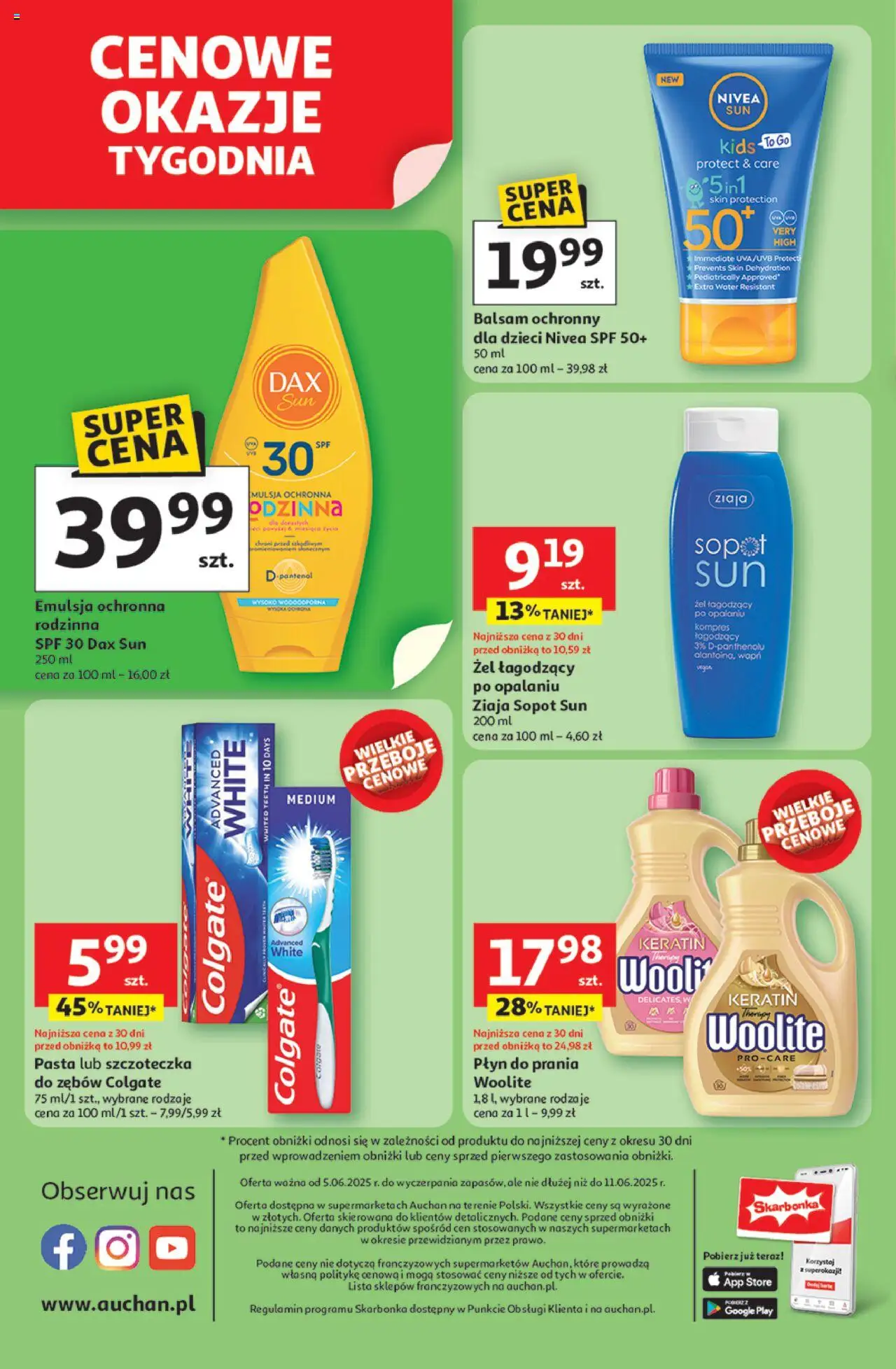 Auchan Gazetka od 05.06.2025 | Strona: 14 | Produkty: Szczoteczka do zębów, Detergent