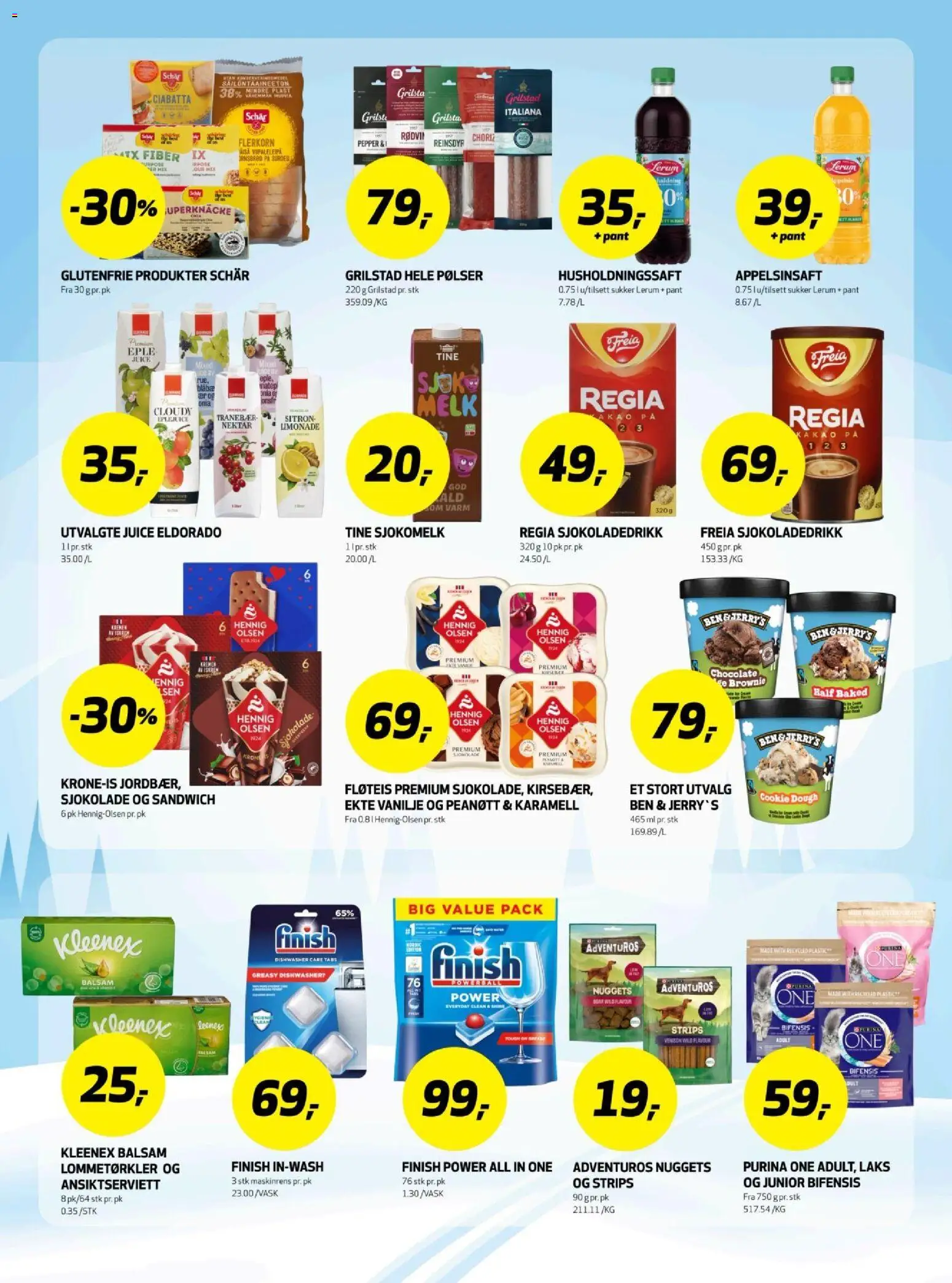 {H1} | Side: 21 | Produkter: Sjokolade, Față de pernă, Пінцет для брів, Combină frigorifică