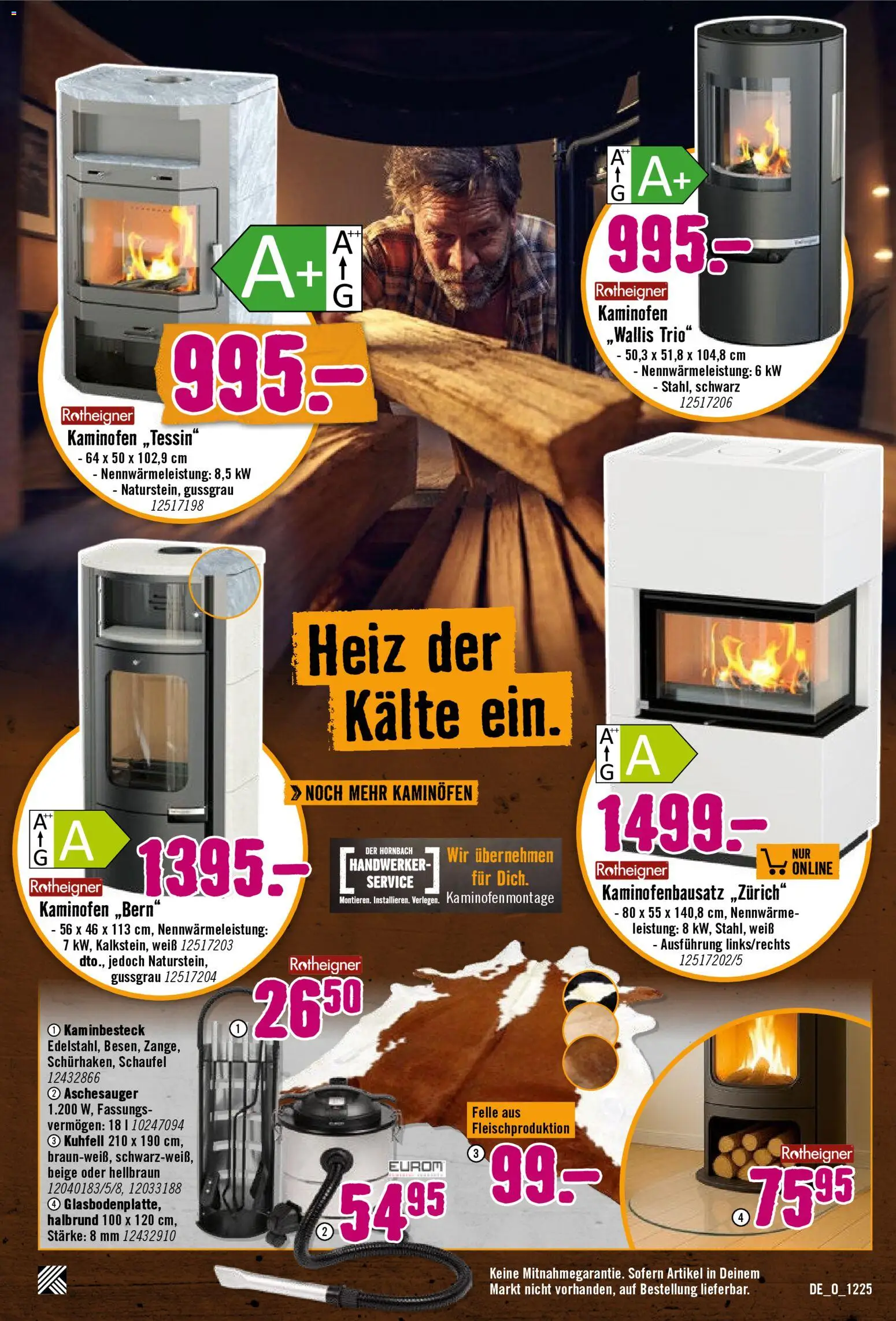 Hornbach Prospekt 	 – gültig ab 28.11.2025 | Seite: 24 | Produkte: Kaminofen