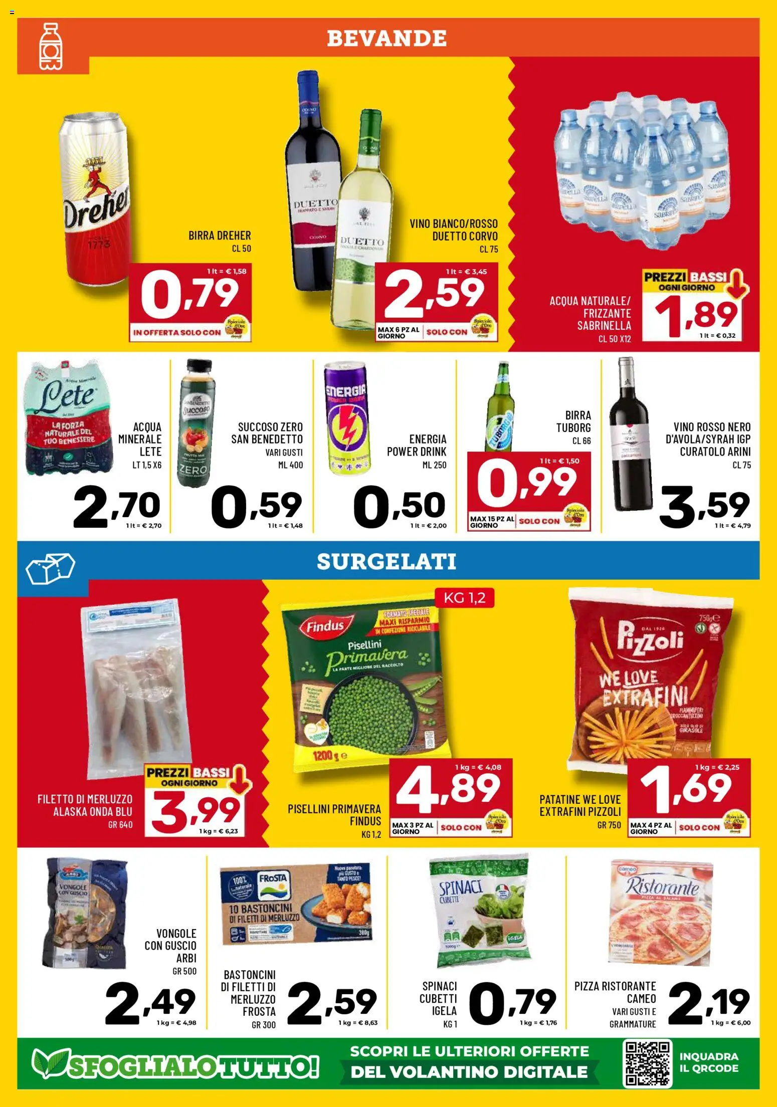 Volantino Il Centesimo del 27.03.2026 | Pagina: 15 | Prodotti: Birra, Patatine, Vongole, Vino