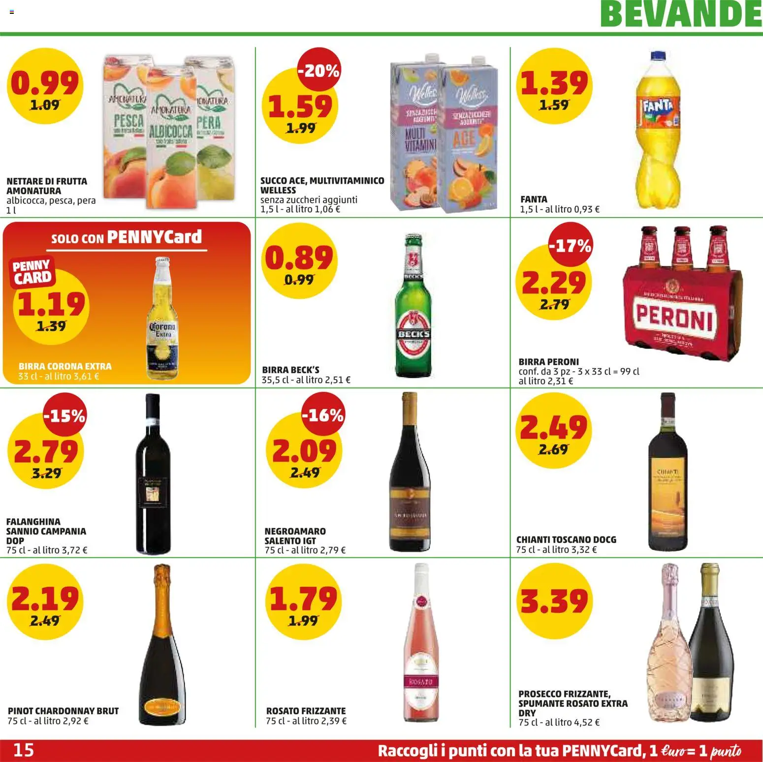 Volantino PENNY del 20.11.2025 | Pagina: 15 | Prodotti: Prosecco, Frutta, Pesca, Fanta