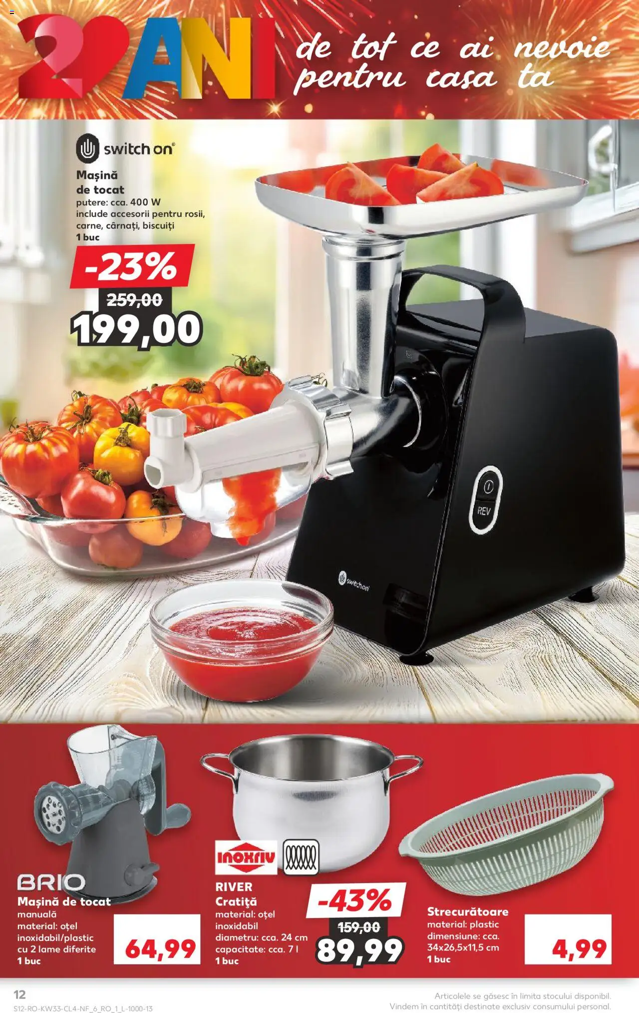 Catalog Kaufland - București – valabil de la 13.08.2025 | Pagină: 12 | Produse: Mașină de tocat, Cratiță, Biscuiți