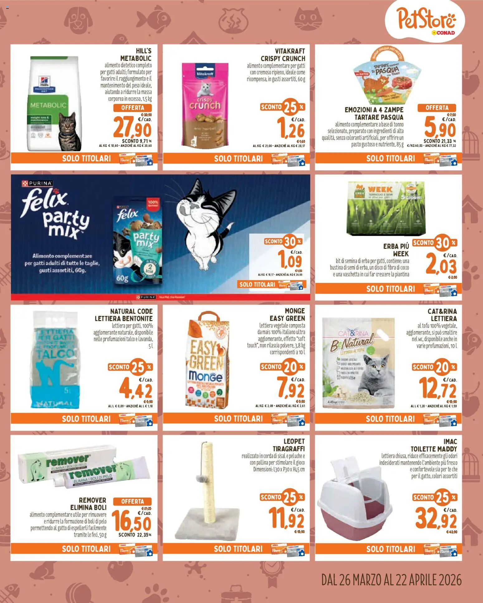 Volantino Conad del 26.03.2026 | Pagina: 5 | Prodotti: Peluche, Tè, Talco, Tofu