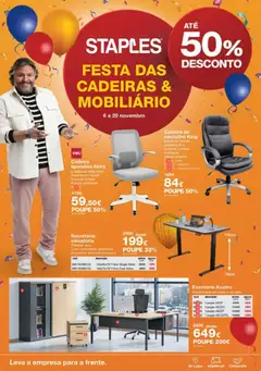 Pré-visualização Staples - Festa das Cadeiras e Mobiliário válido de 06.11.2025