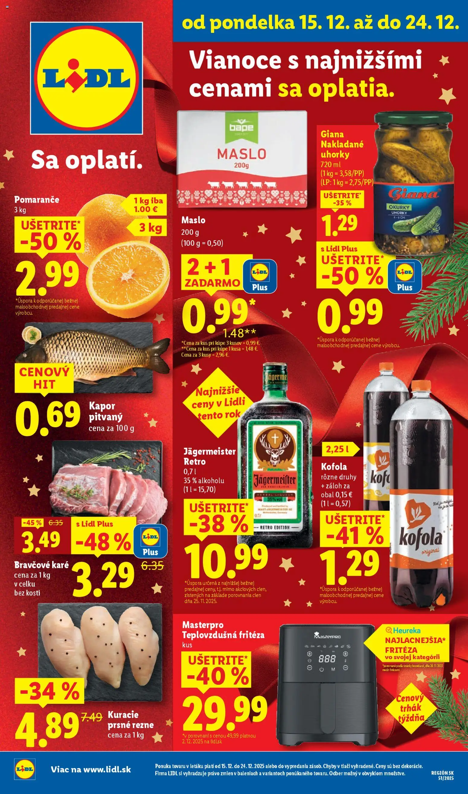 Nové Lidl akcie – leták je platný od 18.12.2025 | Strana: 41 | Produkty: Fritéza, Teplovzdušná frítéza, Pomaranče