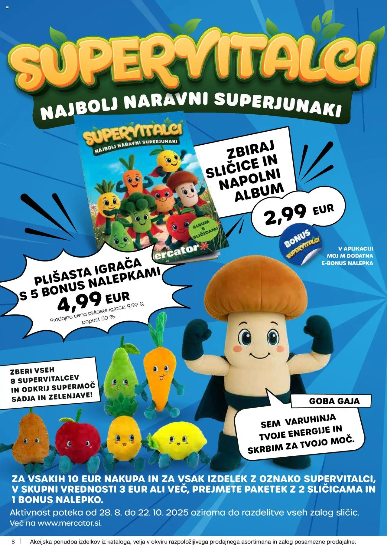 Novi Mercator katalog ponudbe – veljaven od 11.09.2025 | Stran: 8 | Izdelki: Goba