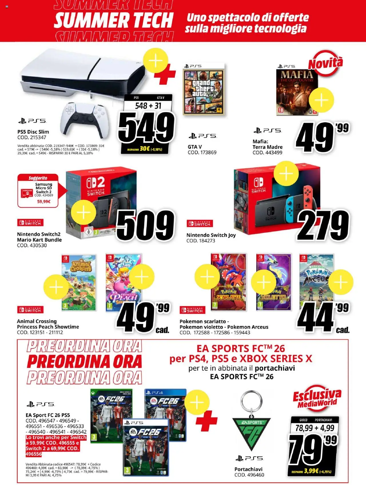 Volantino Media World del 11.08.2025 | Pagina: 18 | Prodotti: The, Gioco, Terra, Samsung