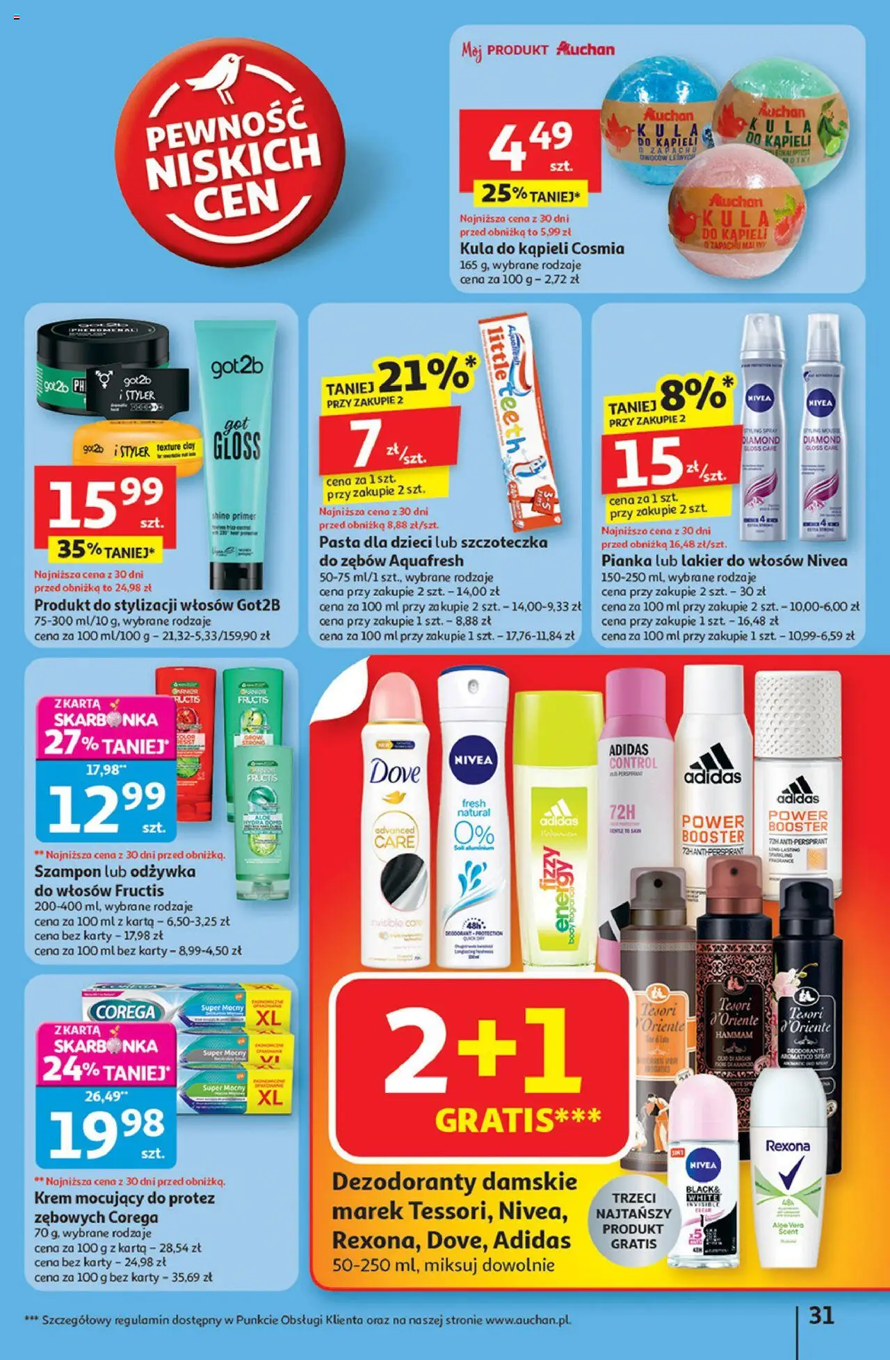 Auchan Gazetka - Pewność niskich cen Hipermarket od 18.09.2025 | Strona: 31 | Produkty: Tesori d'oriente, Szampon, Odżywka, Odżywka do włosów