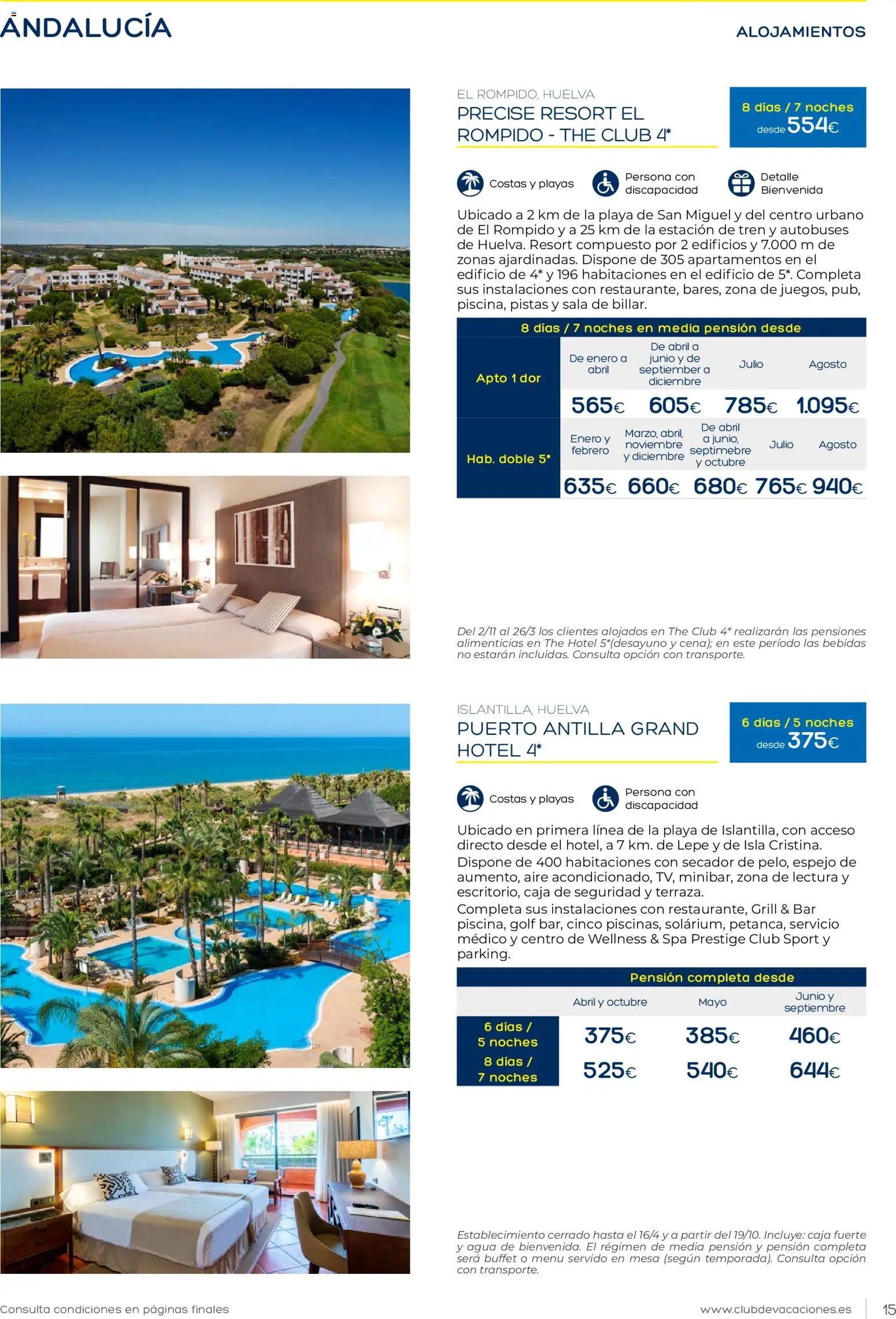 Viajes El Corte Inglés Club de Vacaciones │ válido desde el 01.02.2026 | Página: 15 | Productos: Mesa, Caja, Espejo