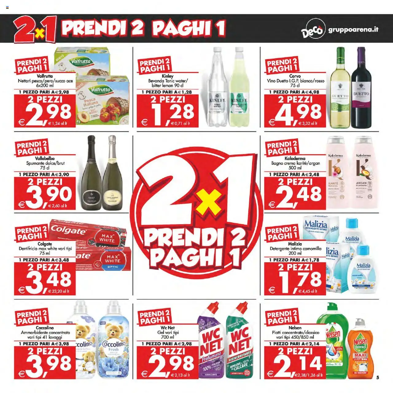 Volantino Decò del 12.09.2025 | Pagina: 5 | Prodotti: Crema, Detergente intimo, Pesca, Bagno