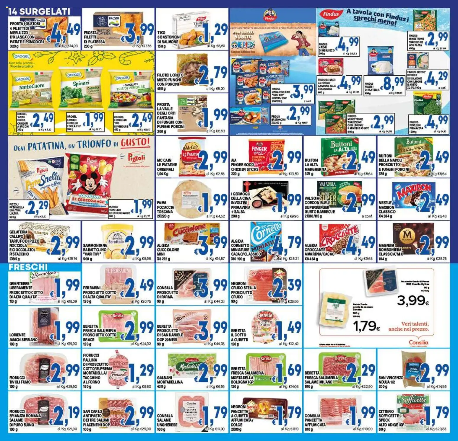 Volantino DEM del 16.12.2025 | Pagina: 14 | Prodotti: Salame, Pancetta, Pasta, Funghi