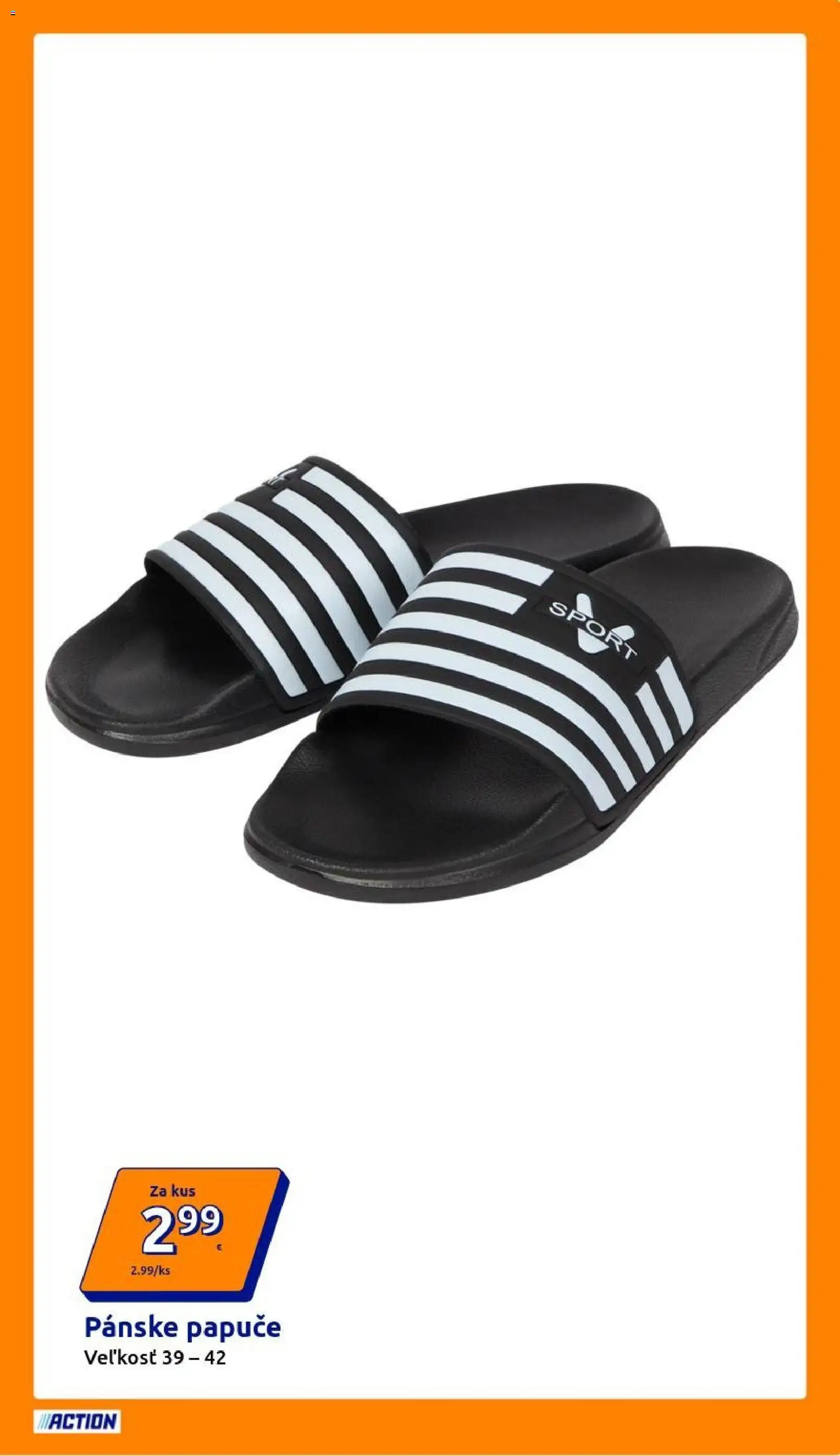 Nové Action akcie – leták je platný od 03.03.2026 | Strana: 3 | Produkty: Papuče