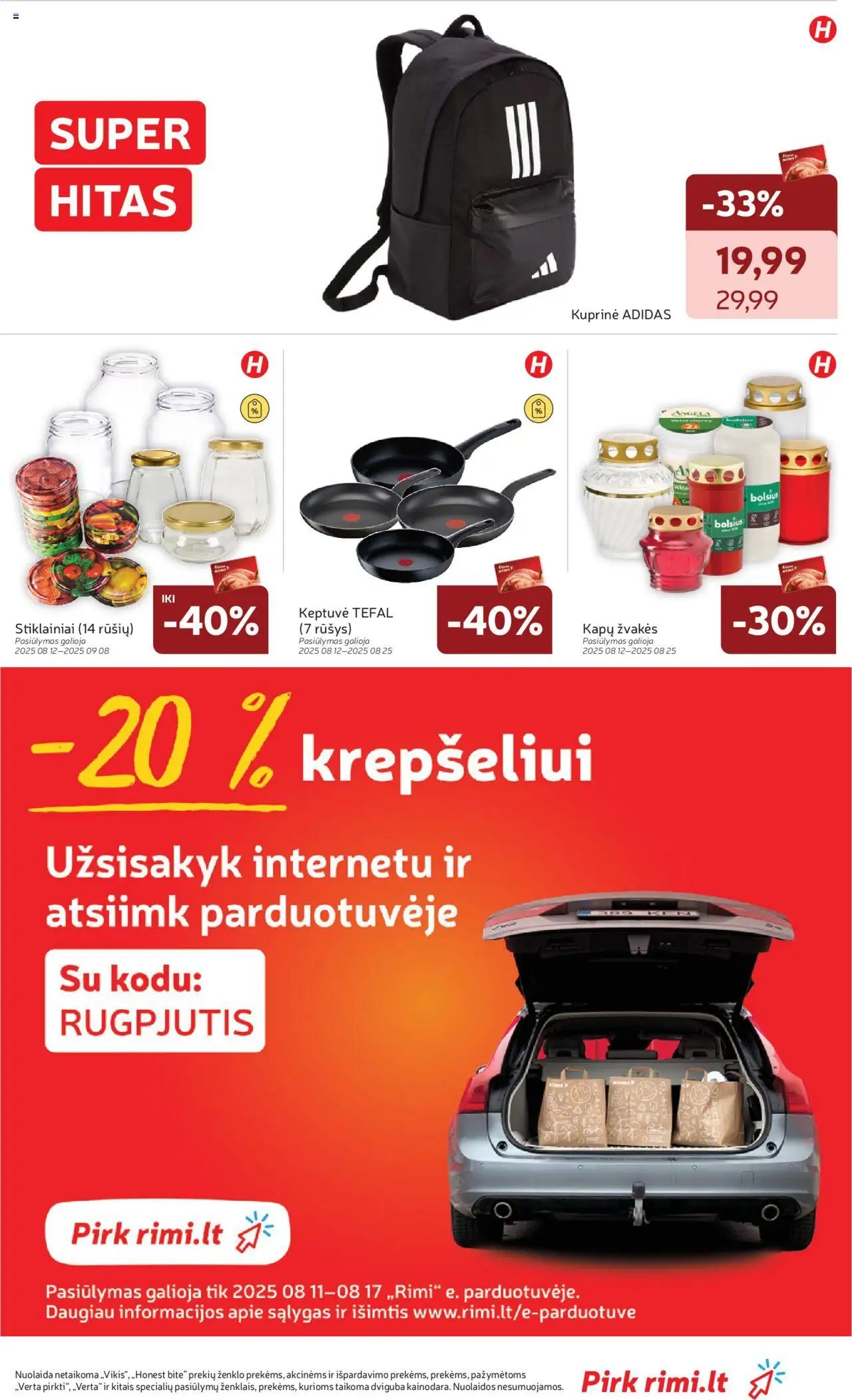 Rimi leidinys│galioja nuo 12.08.2025 | Puslapis: 39 | Prekių: Keptuvė, Kuprinė