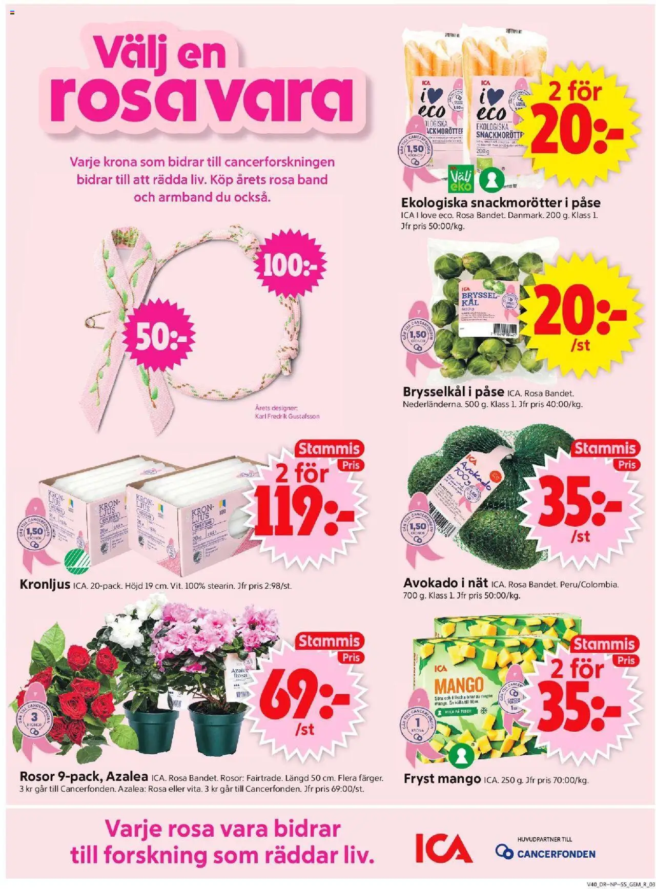 ICA Supermarket reklamblad aktuell från 29.09.2025 | Sida: 3 | Produkter: Gem, Armband, Ljus, Mango