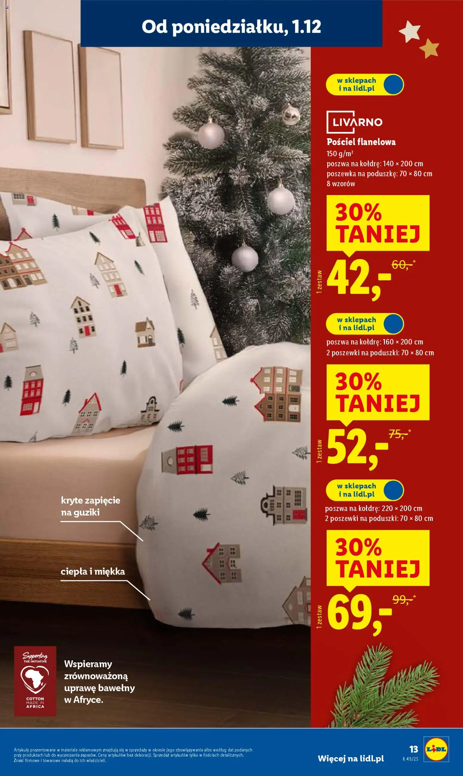 Lidl Gazetka - Cyber Monday od 01.12.2025 | Strona: 19 | Produkty: Pościel