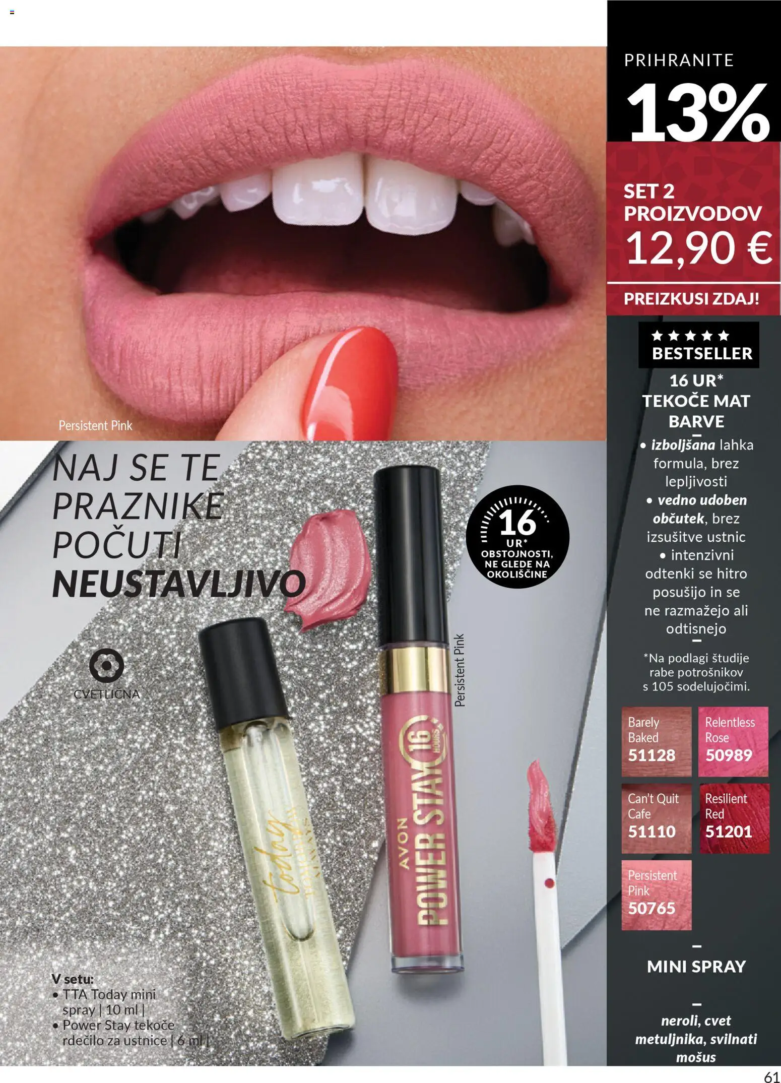 Novi Avon katalog ponudbe – veljaven od 01.10.2025 | Stran: 61 | Izdelki: Rdecilo za ustnice