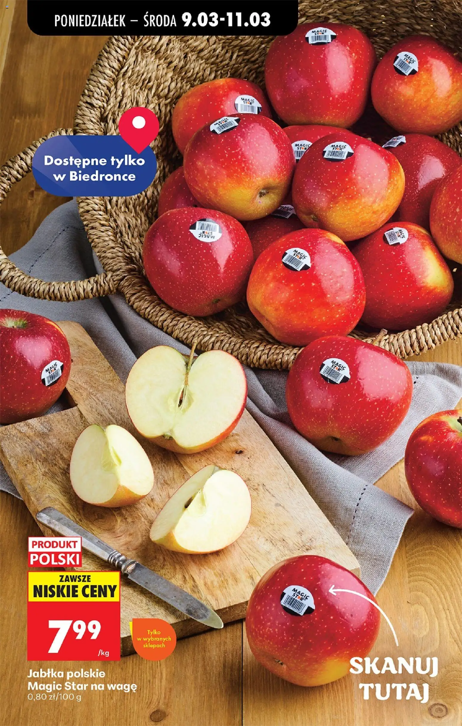 Biedronka gazetka od poniedziałku od 09.03.2026 | Strona: 29 | Produkty: Jabłka
