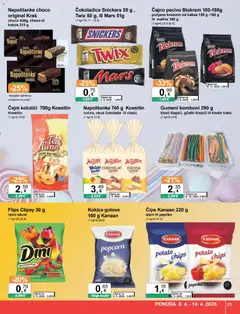 Katalog KTC - Pregled kataloga iz trgovine KTC, vrijedi od 08.04.2026 | Stranica: 23 | Proizvodi: Snickers, Paprika, Napolitanke, Štapići