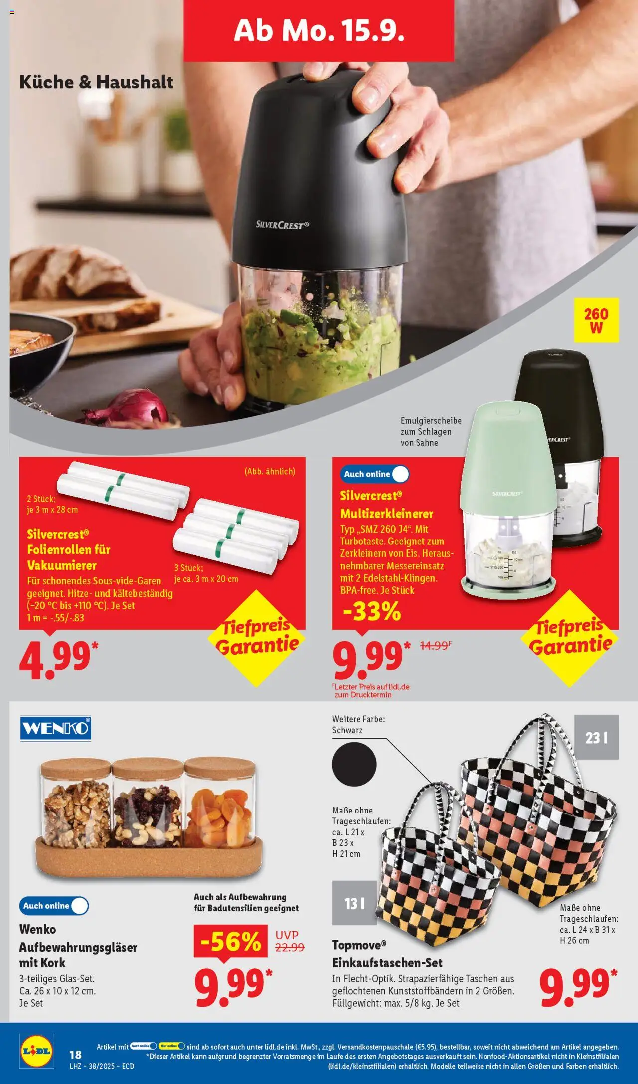 Lidl Prospekt 	 – gültig ab 15.09.2025 | Seite: 30 | Produkte: Vakuumierer, Küche, Sahne