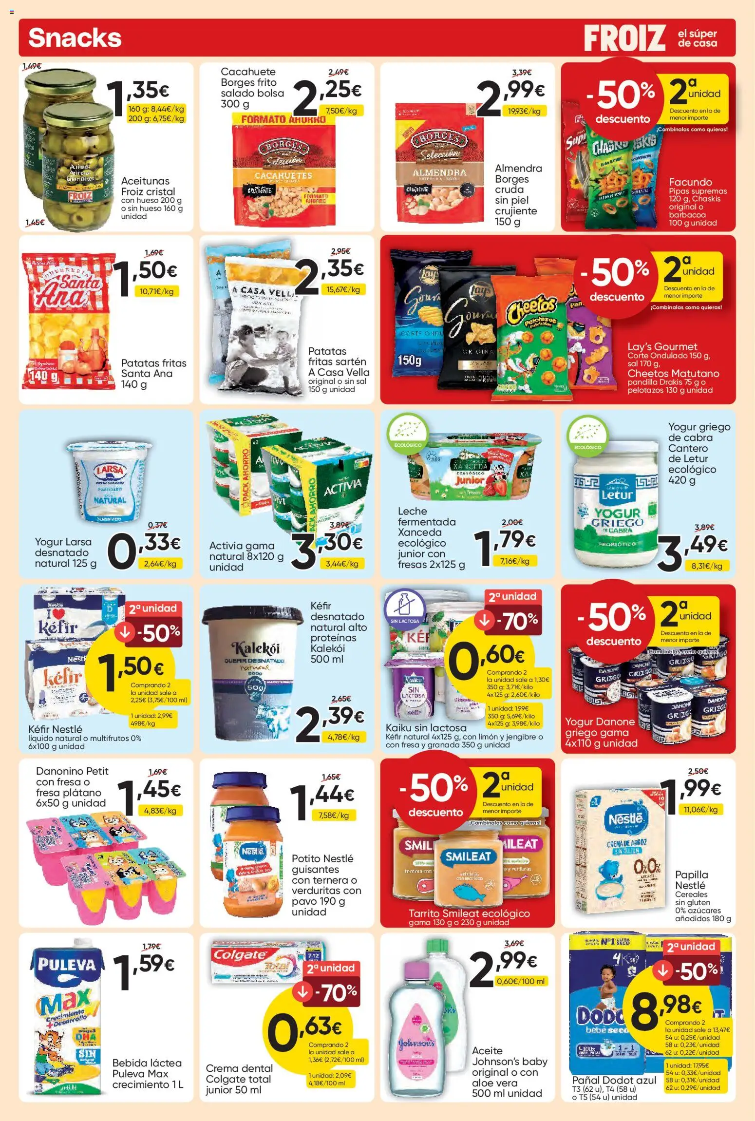 Froiz folleto │ válido desde el 25.03.2026 | Página: 8 | Productos: Leche, Μαγειρική εστία, Fresas, Cereales