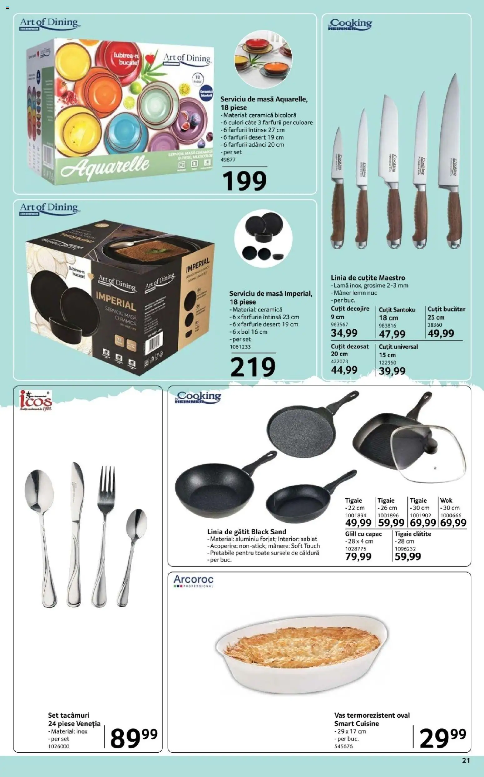 Noul catalog Selgros – valabil de la 20.02.2026 | Pagină: 21 | Produse: Pepino, Bol, Mâner, Farfurie