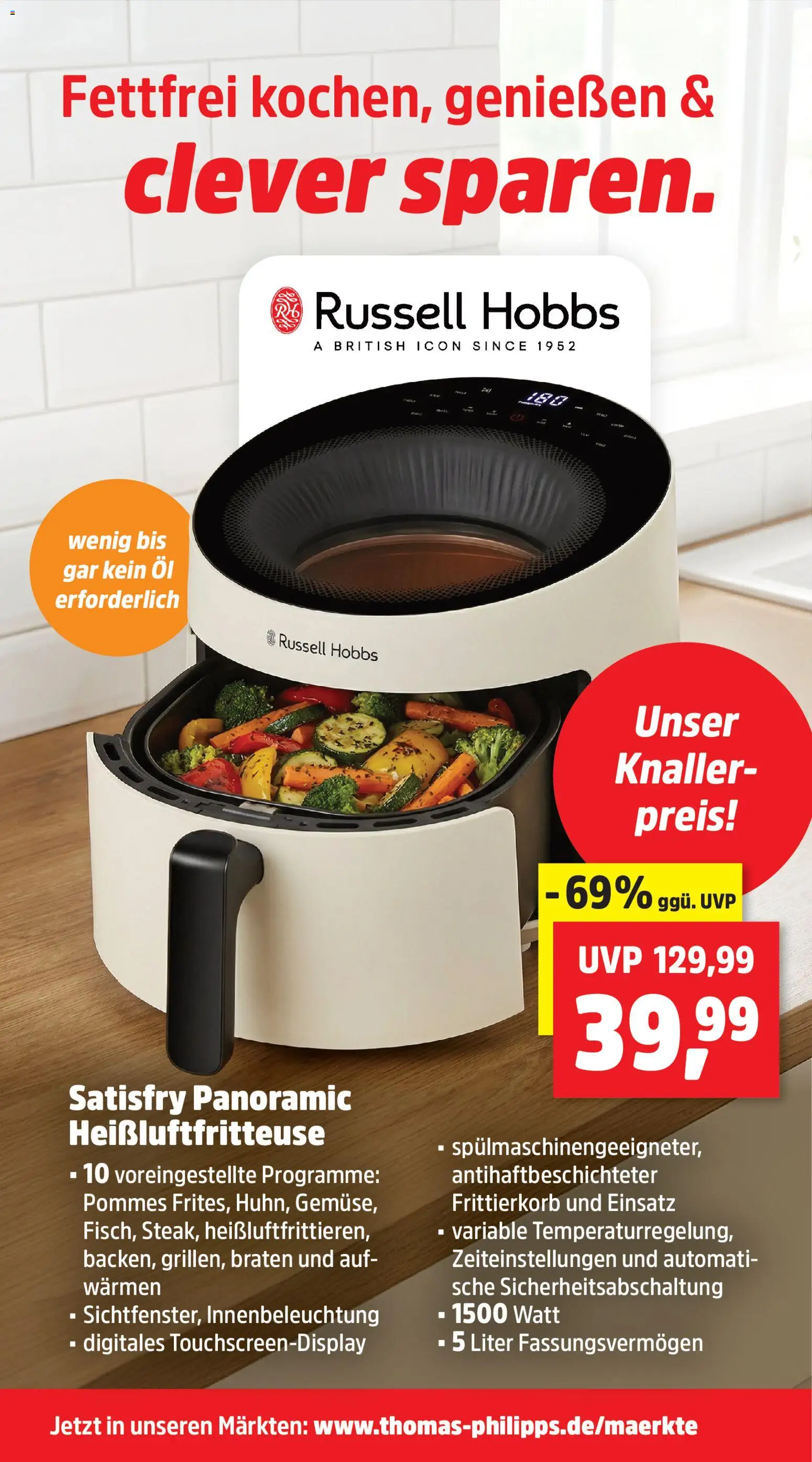 Thomas Philipps Prospekt – gültig ab 26.01.2026 | Seite: 8 | Produkte: Öl, Pommes, Heißluftfritteuse