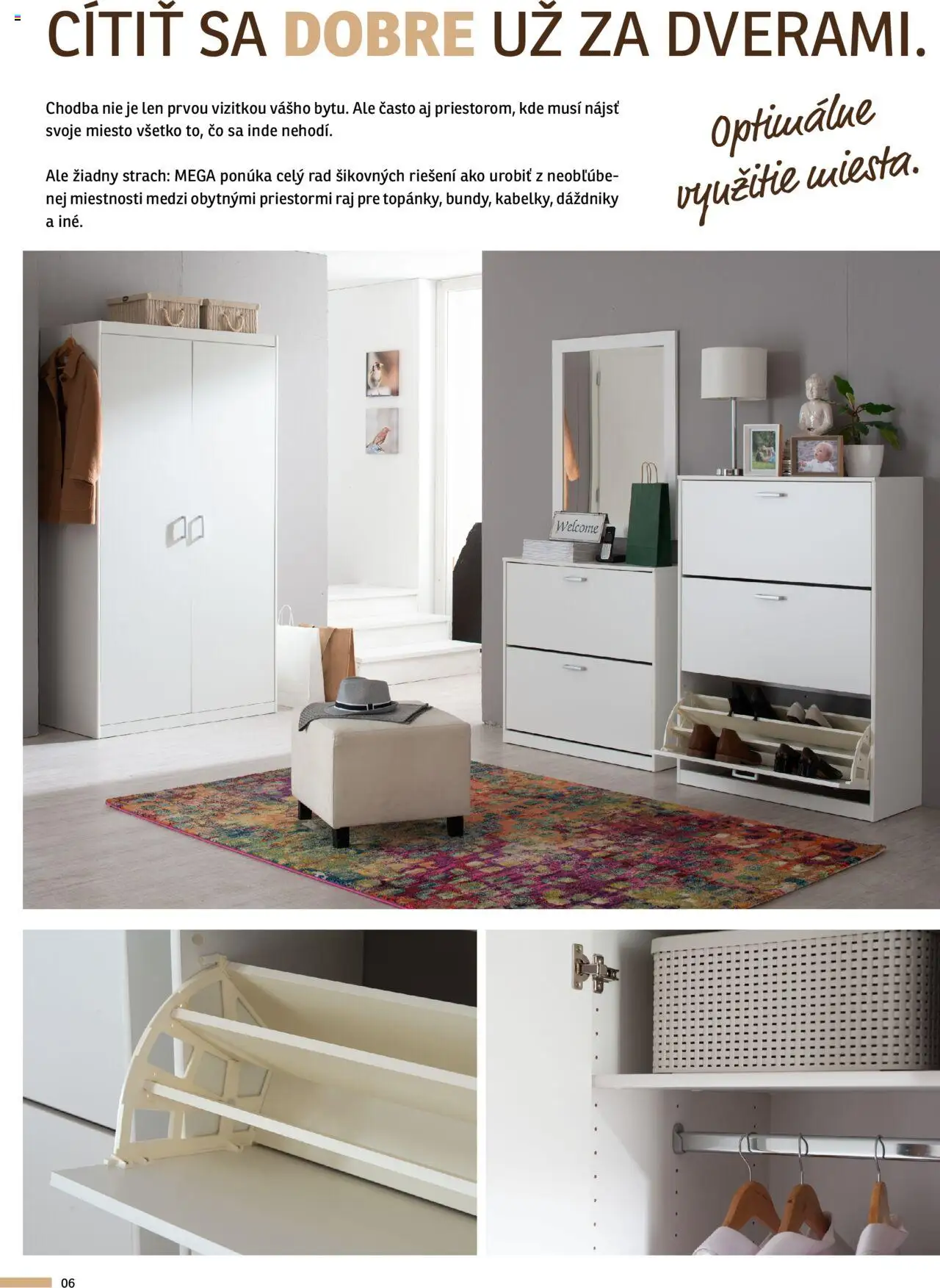 Nové ASKO nábytok akcie – leták je platný od 07.08.2024 | Strana: 6 | Produkty: Nábytok, Vešiak, Skrinka