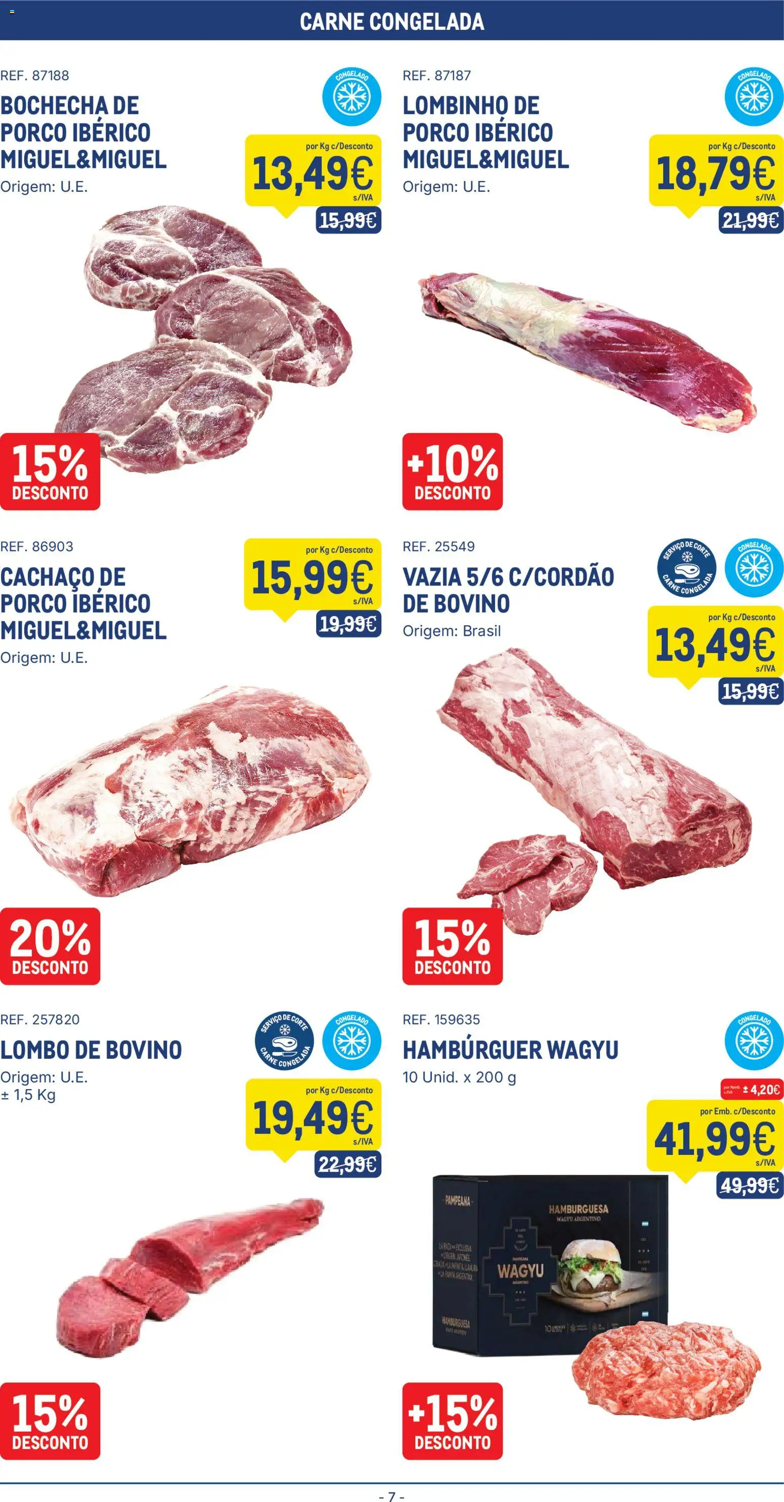 Makro folheto │ válido de 23.12.2025 | Página: 7 | Produtos: Hambúrguer, Lombo, Carne