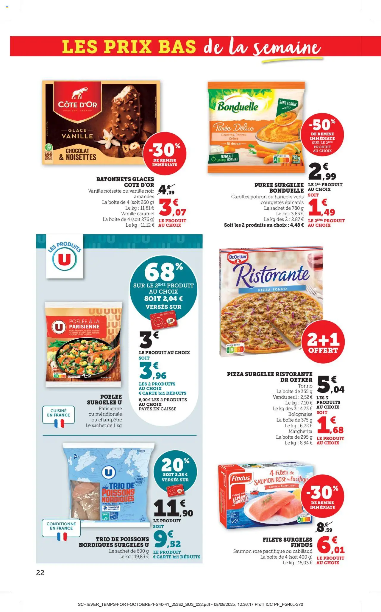 {H1} | Page: 22 | Produits: Potiron, Saumon, Crème, Pommes de terre