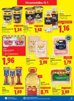Lidl katalog akcije – veljaven od 08.01.2026 | Stran: 33 | Izdelki: Mortadela, Olje, Cokolada, Salama