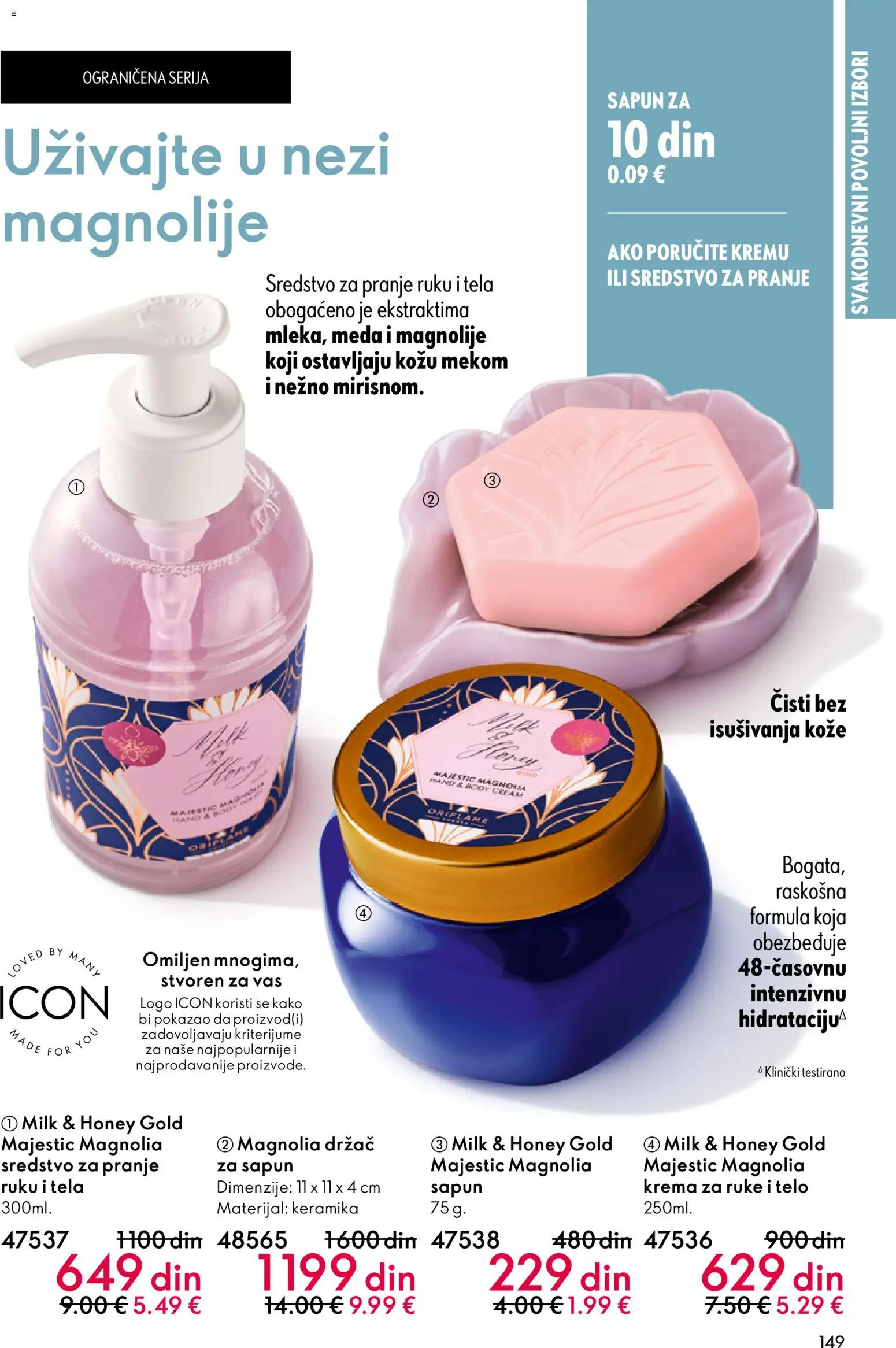 Oriflame katalog - važi od 31.12.2025 | Strana: 149 | Proizvode: Krema, Krema za ruke, Sapun