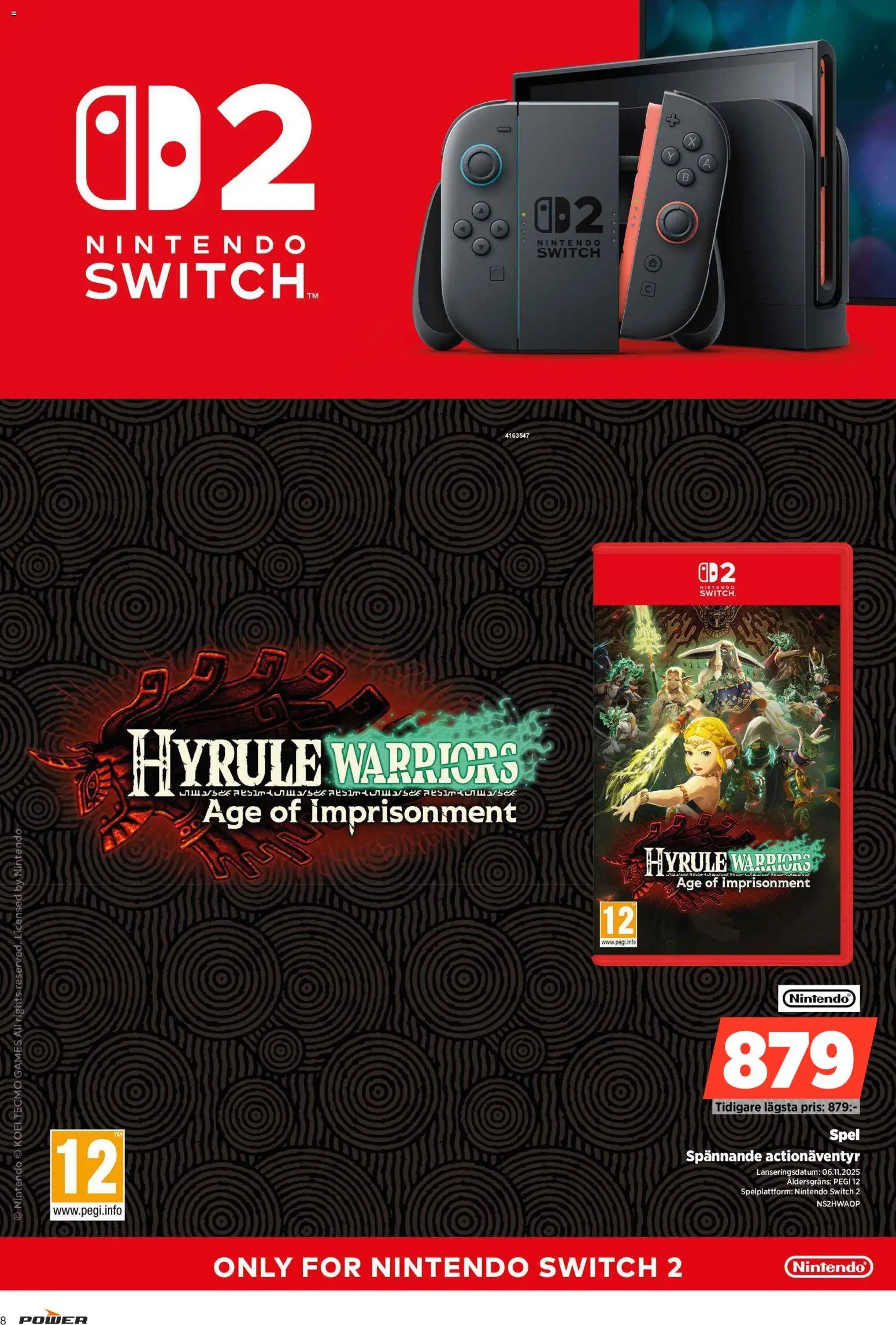 Power reklamblad aktuell från 10.11.2025 | Sida: 8 | Produkter: Spel, Nintendo switch