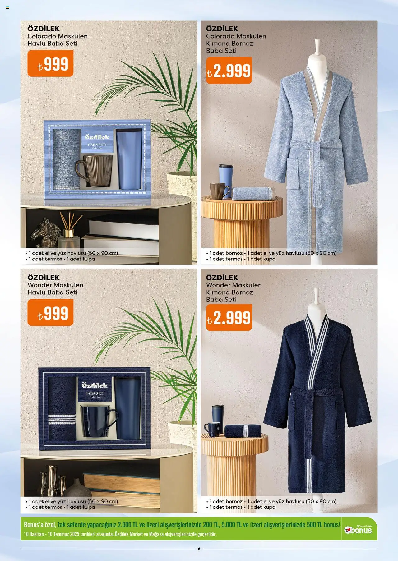 Özdilek Katalog - 10.06.2025 tarihinden itibaren geçerlidir | Sayfa: 6 | Ürünler: Bornoz, Termos, Yüz havlusu