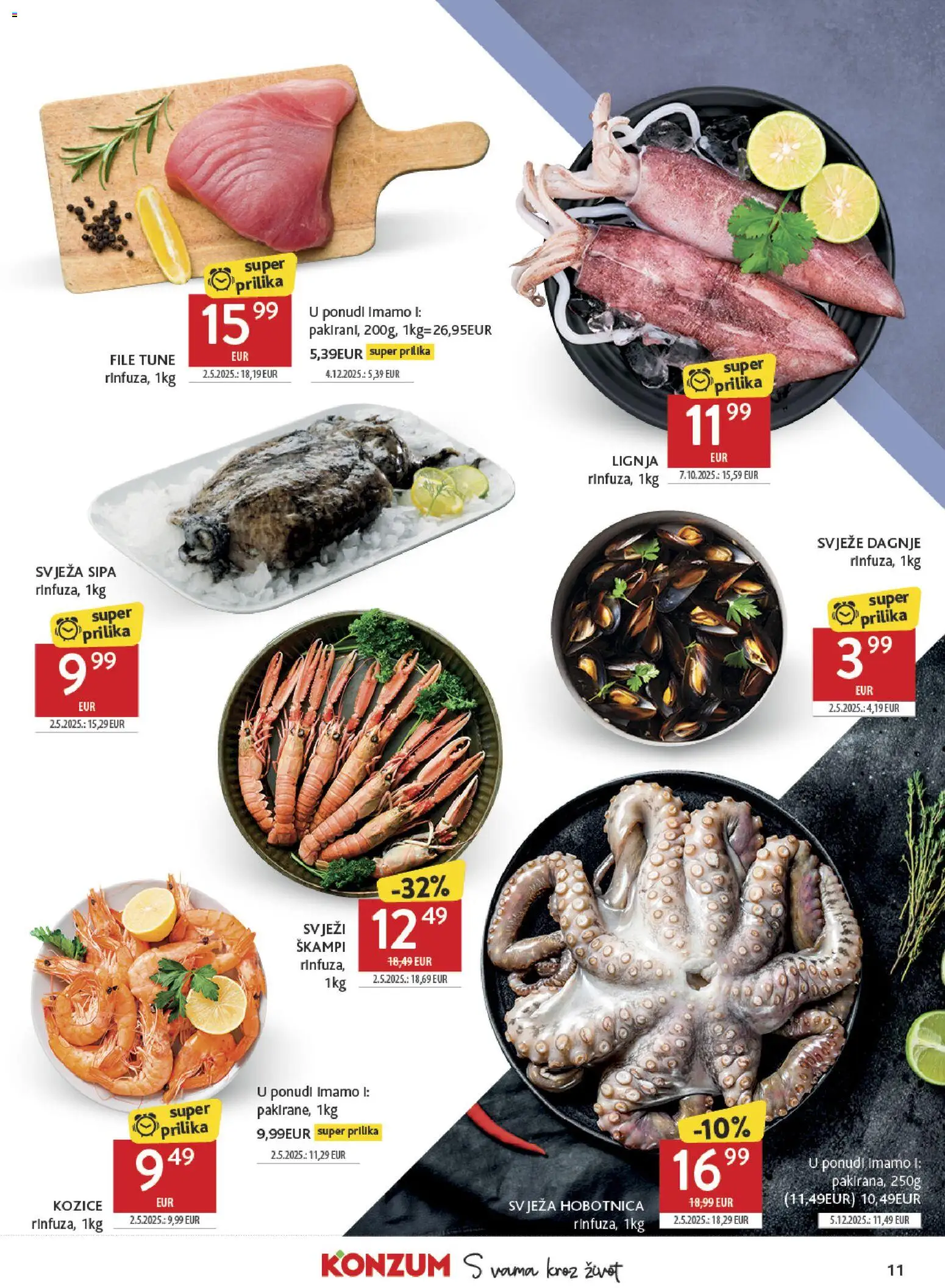 Konzum HR akciós ujság - amely érvényes a következő dátumtól: 18.02.2026 | Oldal: 11