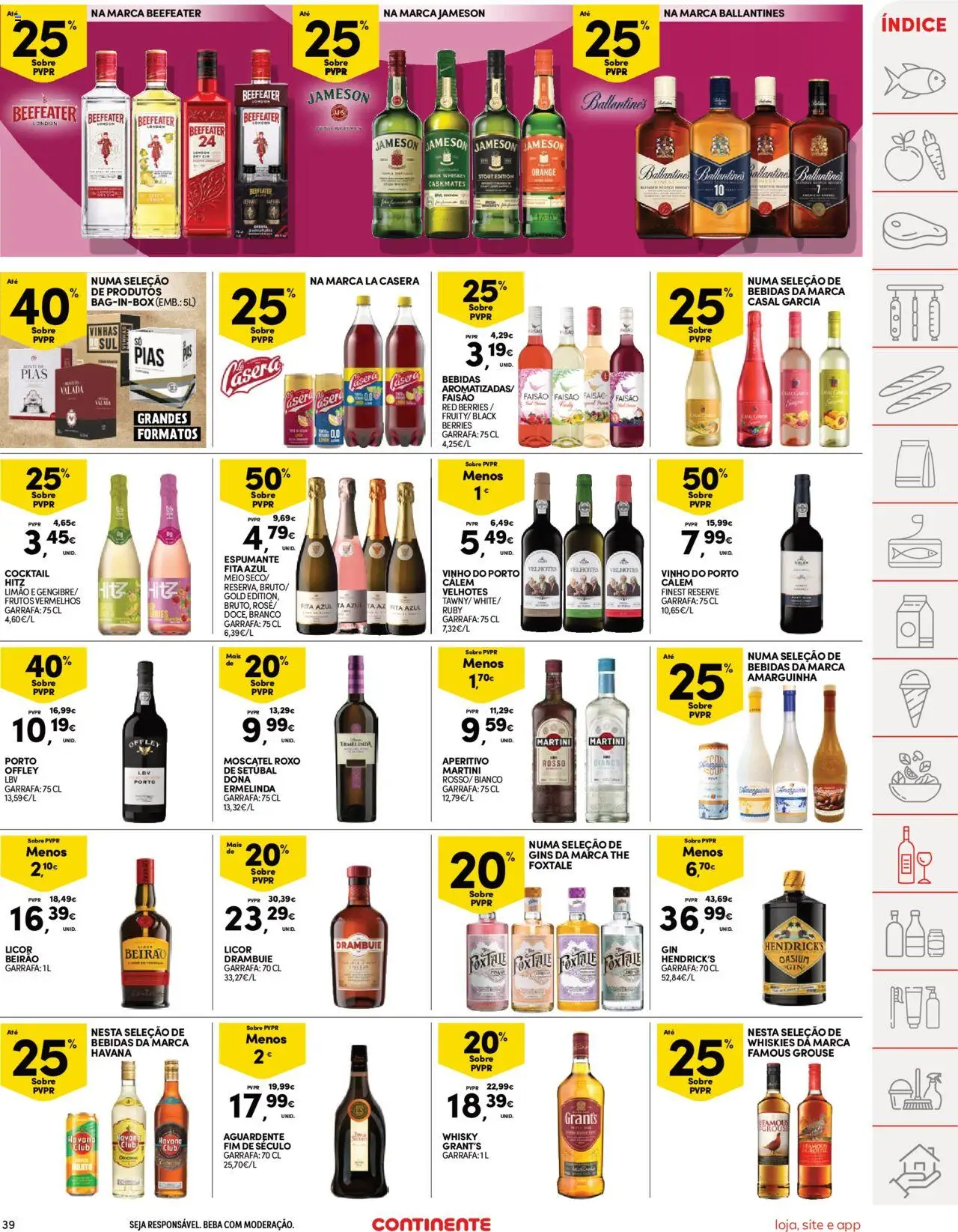 Continente folheto │ válido de 21.10.2025 | Página: 39 | Produtos: Espumante, Licor, Gin, Salada