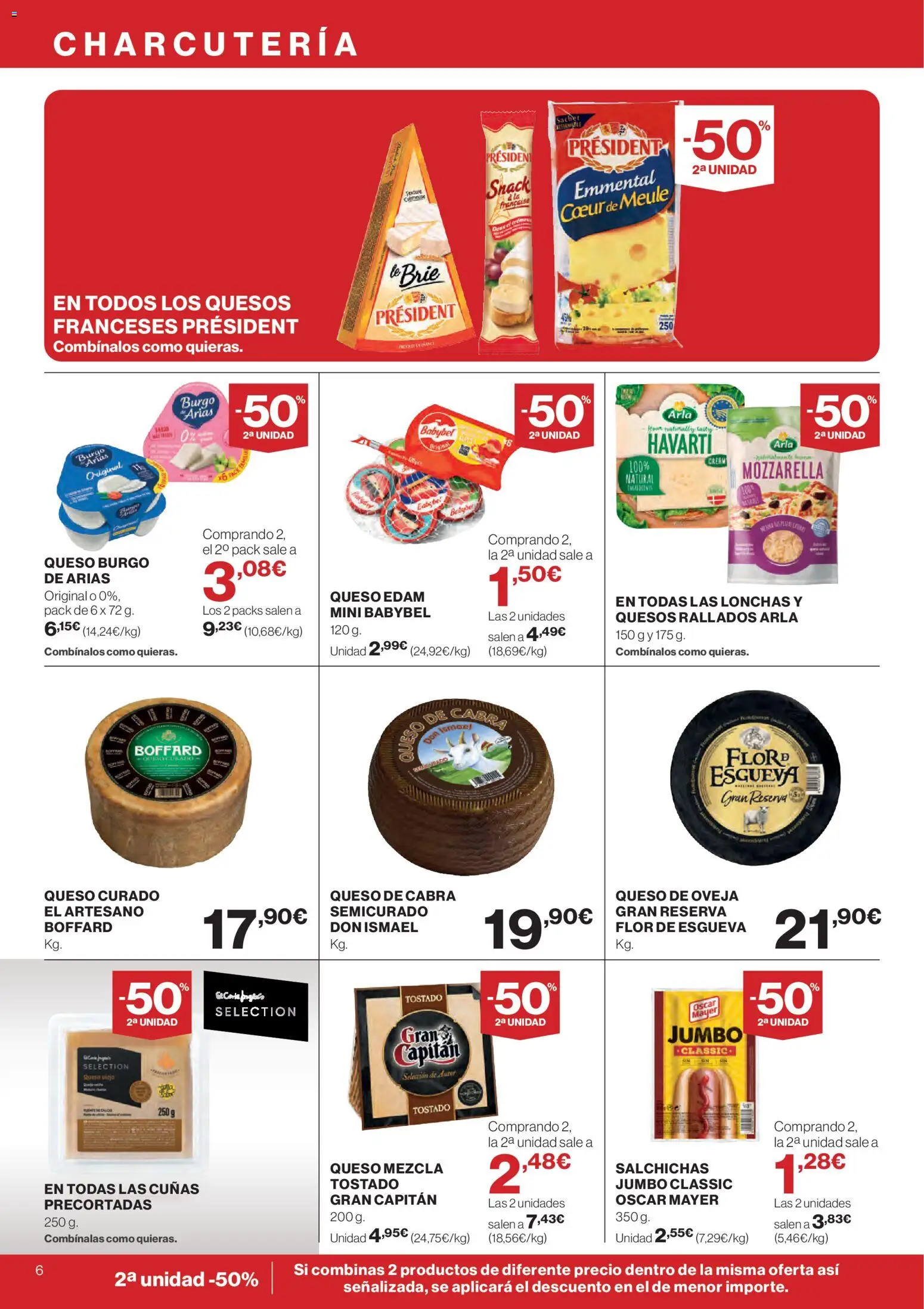 El Corte Inglés ofertas │ válido desde el 12.02.2026 | Página: 6 | Productos: Queso de oveja, Queso