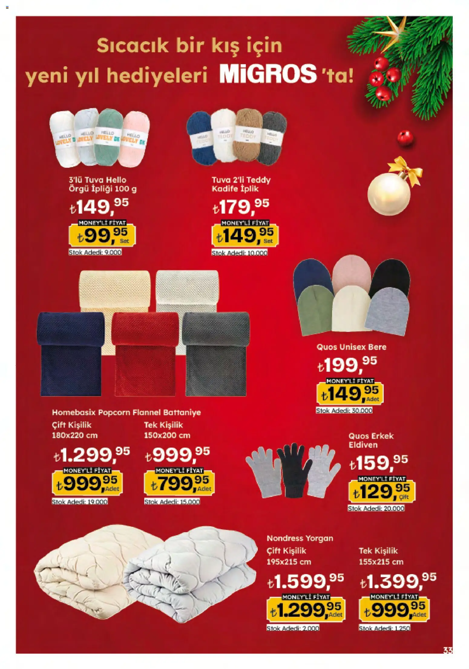 Migros Katalog - 5M Migroskop Dijital - 05.12.2025 tarihinden itibaren geçerlidir | Sayfa: 174 | Ürünler: Battaniye, Eldiven, Yorgan