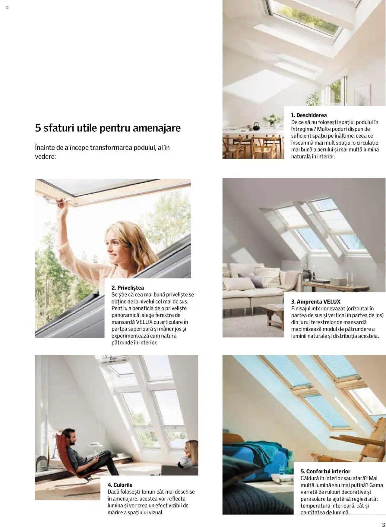 Velux catalog - Descoperă potențialul podului tău – valabil de la 01.01.2025 | Pagină: 3 | Produse: Tavuk suyu, Mâner