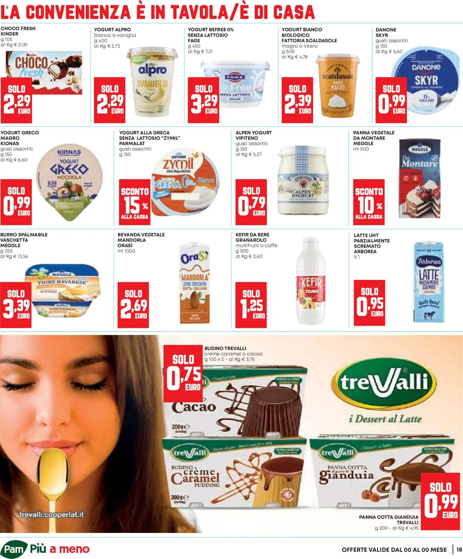 Volantino Panorama del 06.11.2025 | Pagina: 18 | Prodotti: Yogurt greco, Panna, Burro, Budino