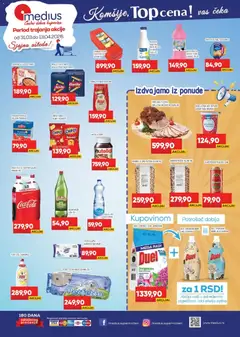 Medius katalog Top cena - pregled Medius kataloga - važi od 31.03.2026 | Strana: 1 | Proizvode: Pasulj, Pasirani paradajz, Nutella, Pirinač