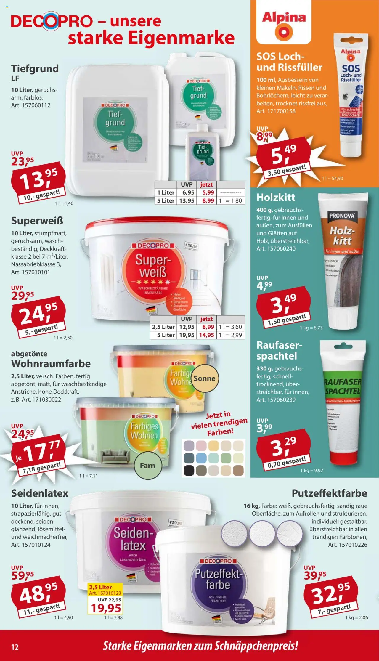 Sonderpreis Baumarkt Prospekt 	 – gültig ab 27.09.2025 | Seite: 12