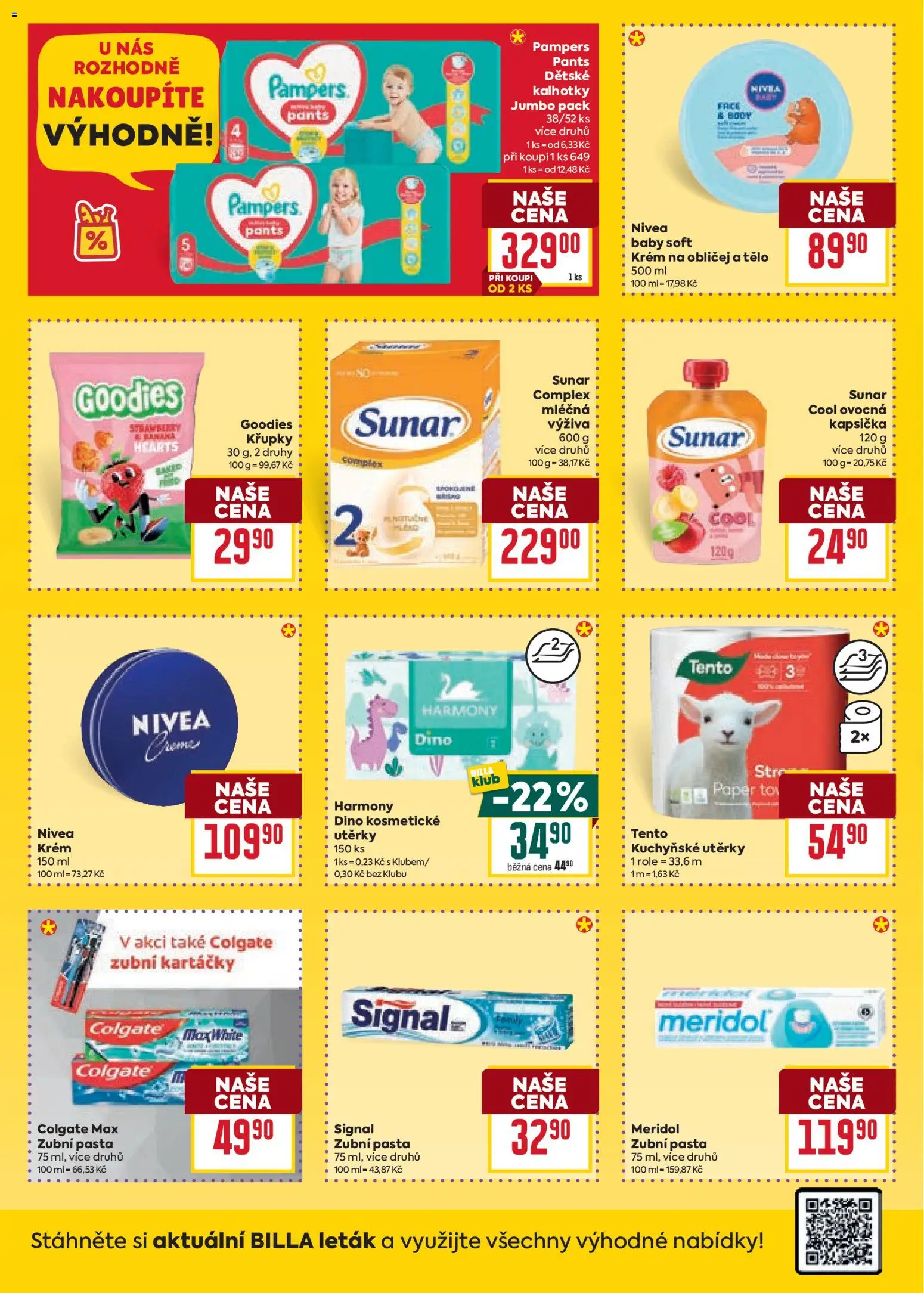 Billa Velký leták od 14.01.2026 | Strana: 30 | Produkty: Nivea, Kuchyňské utěrky, Krém, Sunar