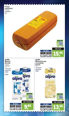 Ofertele Metro valabile de la 10.11.2025 | Pagină: 2 | Produse: Șuncă, Pizza, Banane